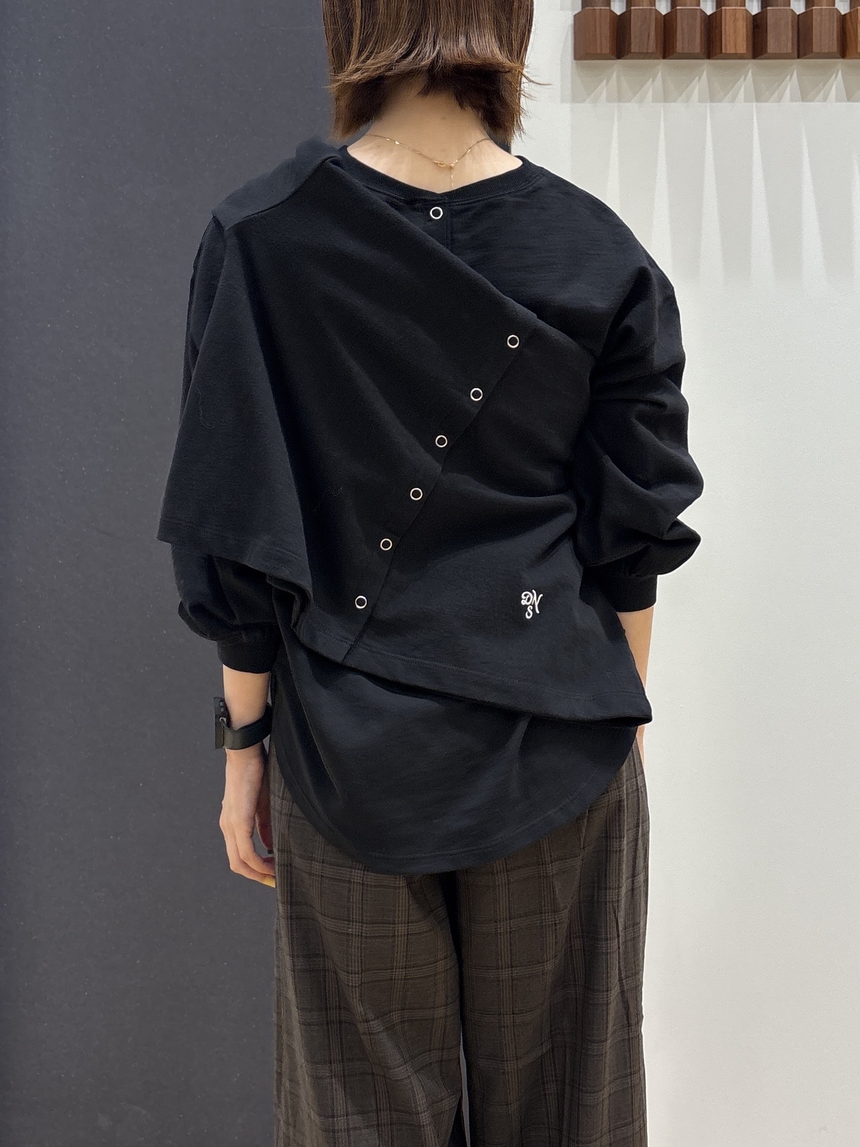 risaさんの「Dessin｜【洗える/7色展開/XS-L】バックヘンリーミニ裏毛 長袖」を使ったコーディネート