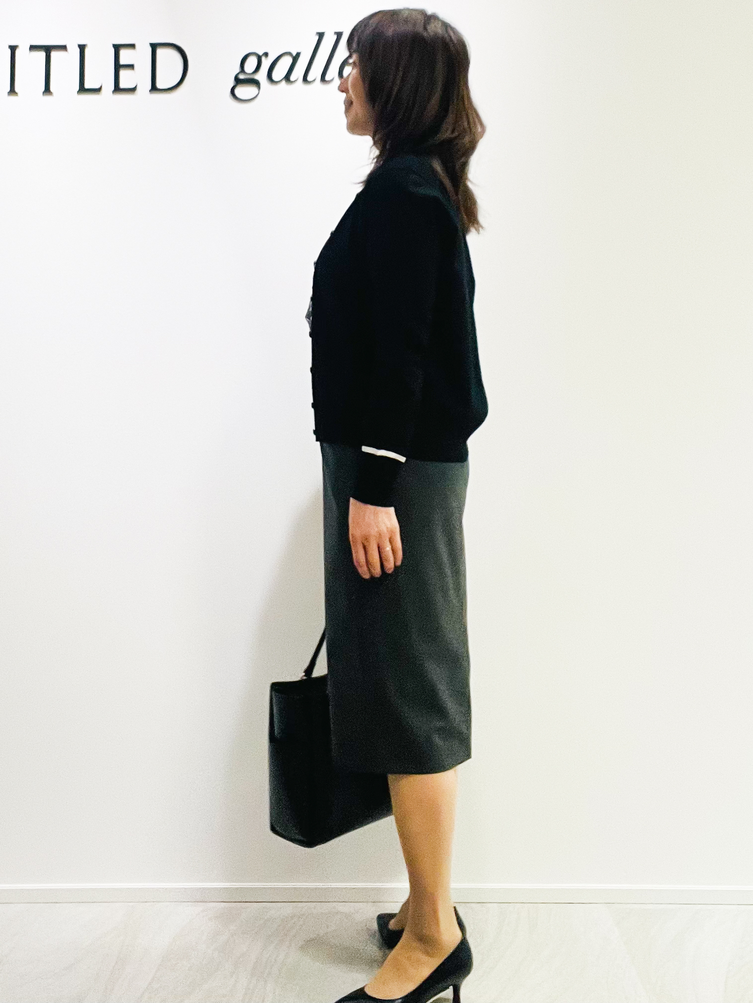 めいさんの「UNTITLED｜【アンサンブル可能/秋羽織り】コンパクトニットカーディガン」を使ったコーディネート