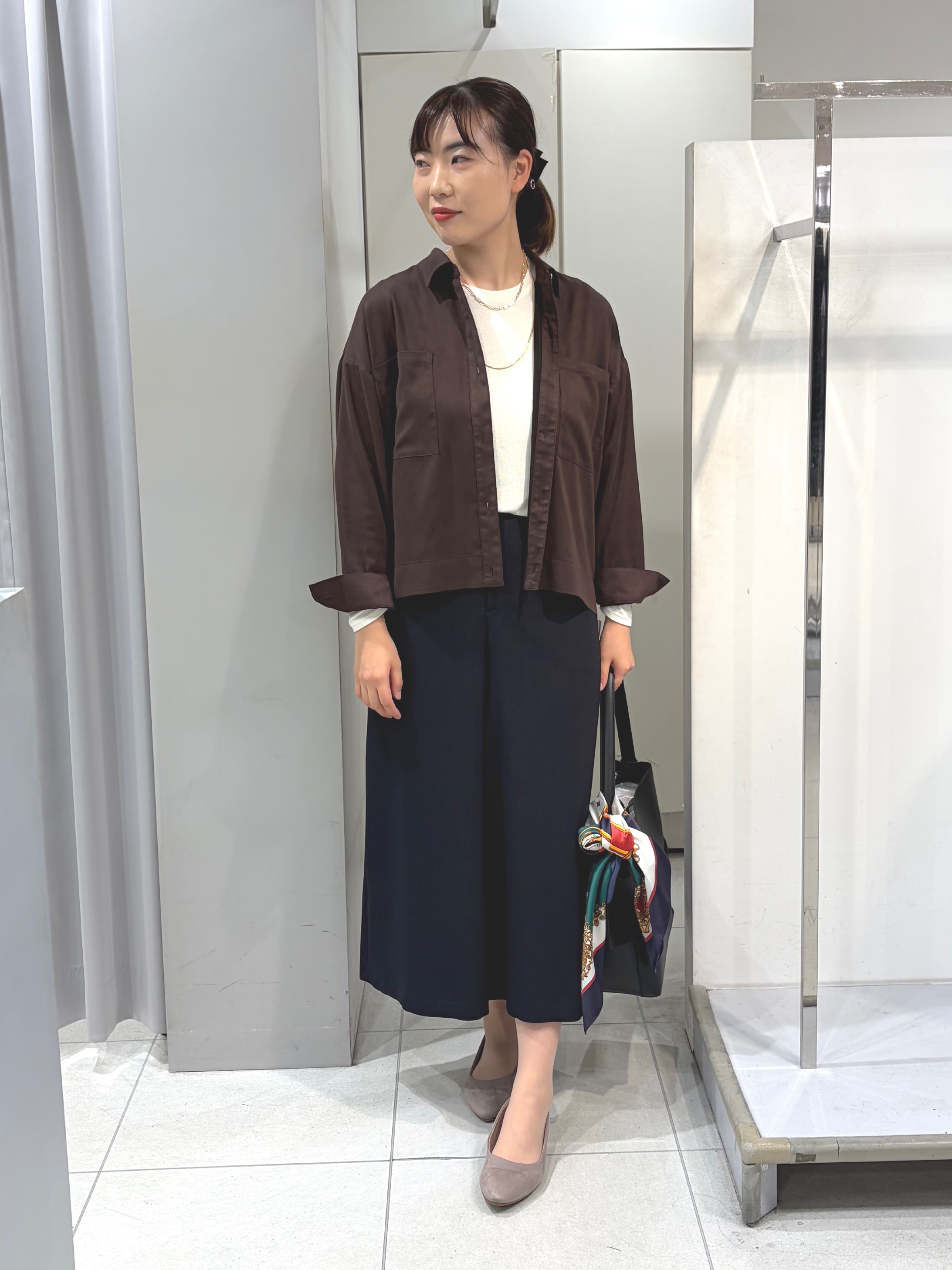AZUSAさんの「Reflect｜【羽織◎】スエード調シャツ」を使ったコーディネート