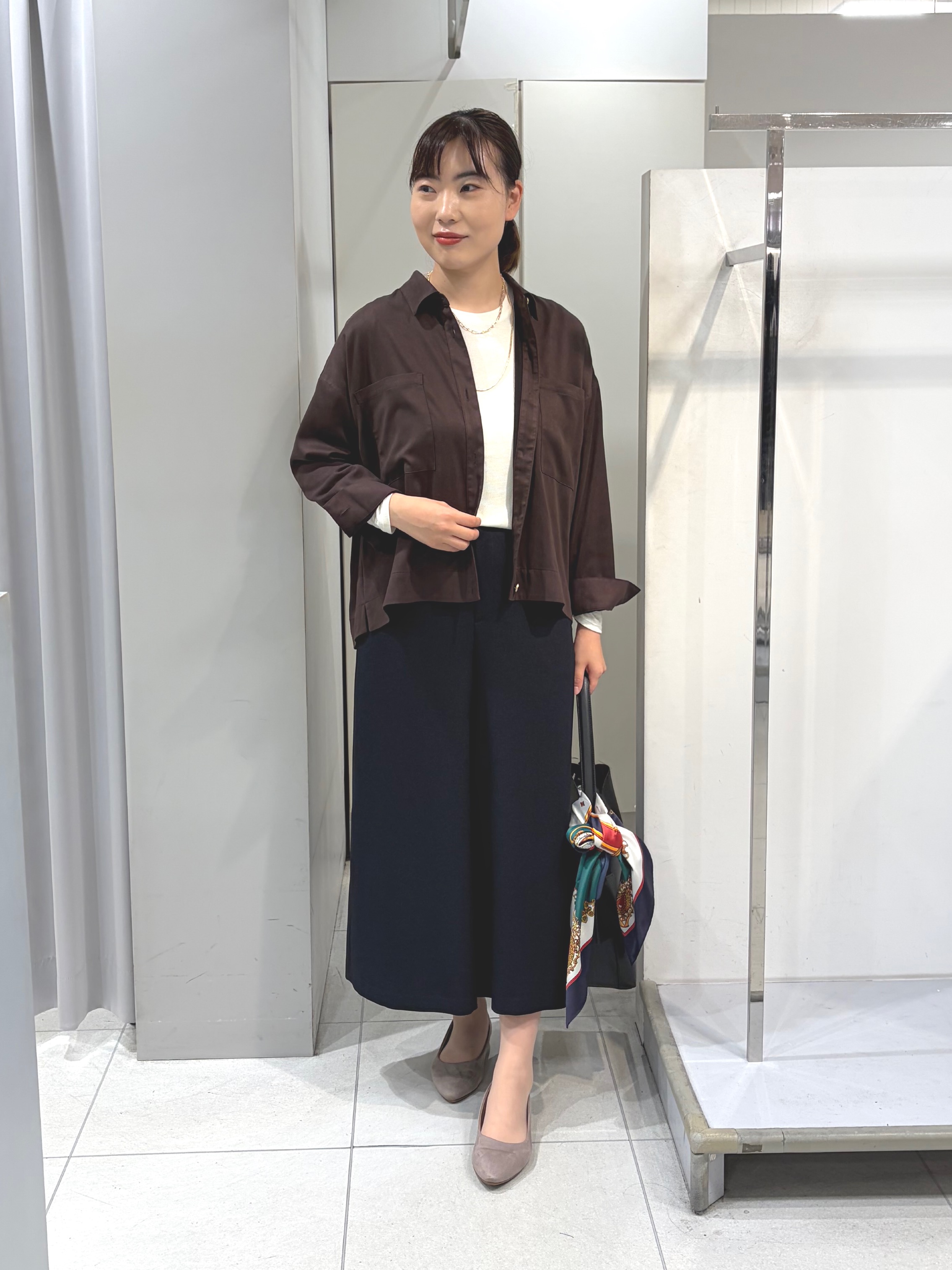 AZUSAさんの「Reflect｜【羽織◎】スエード調シャツ」を使ったコーディネート