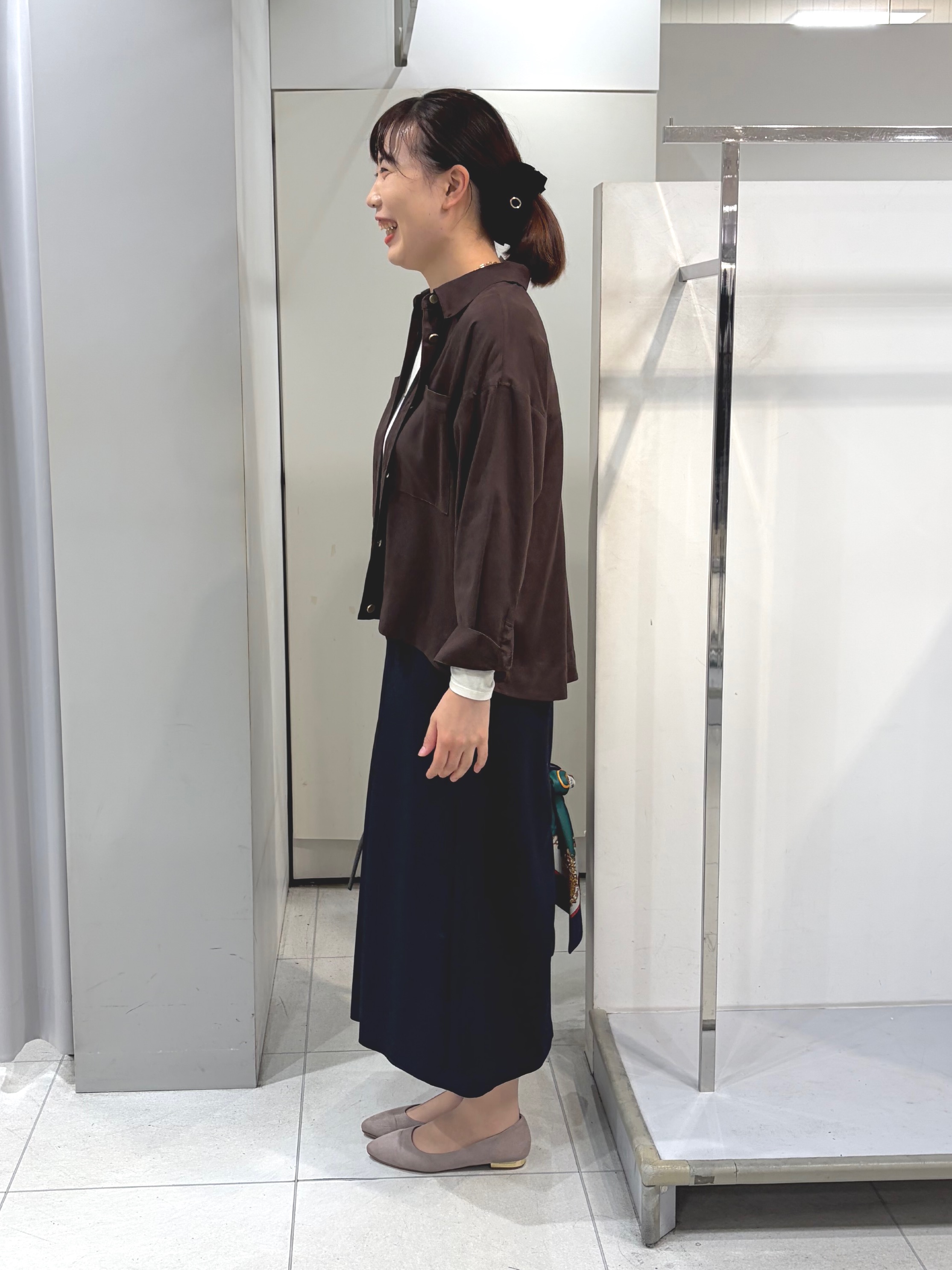 AZUSAさんの「Reflect｜【羽織◎】スエード調シャツ」を使ったコーディネート