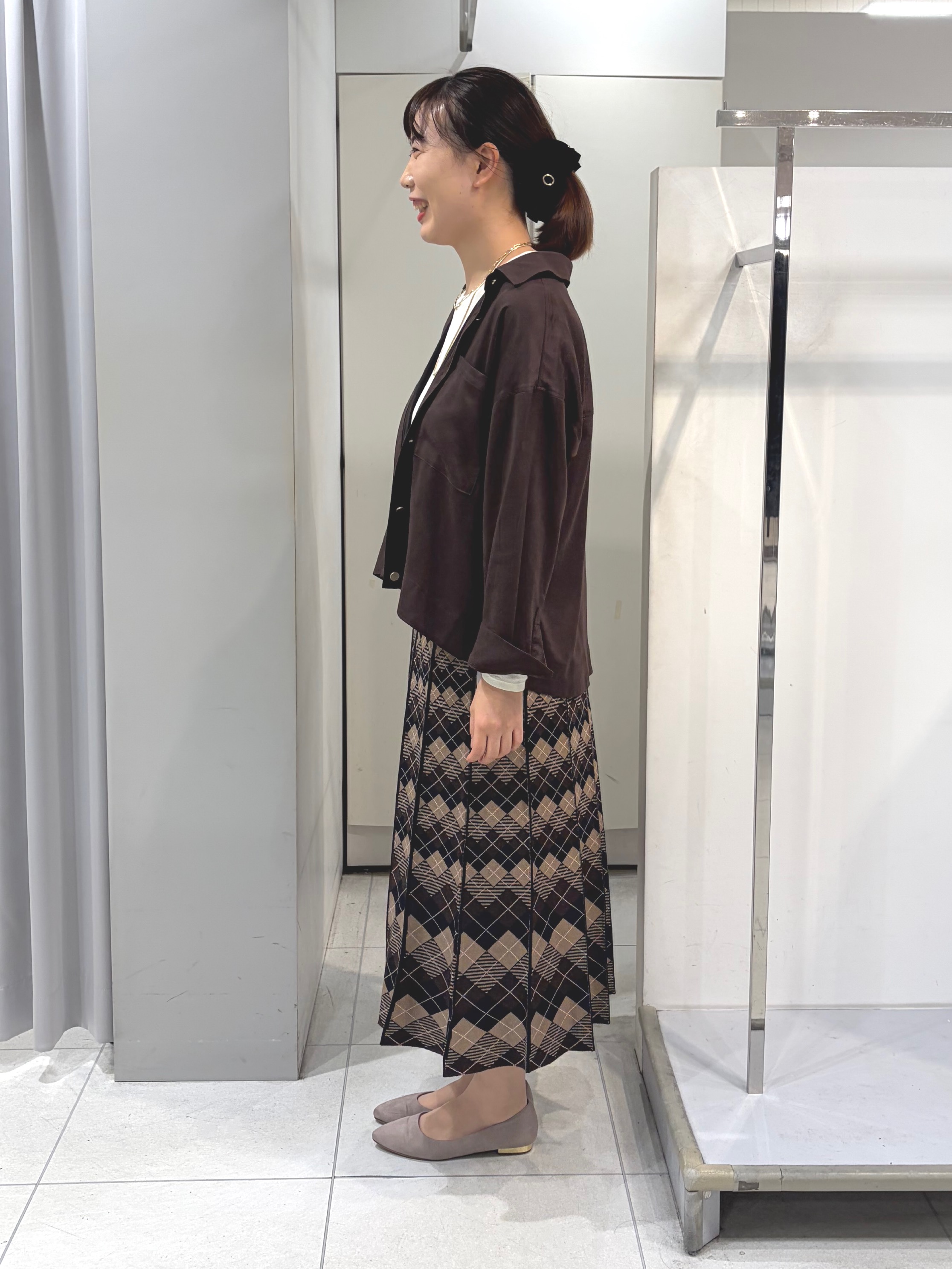 AZUSAさんの「Reflect｜【羽織◎】スエード調シャツ」を使ったコーディネート