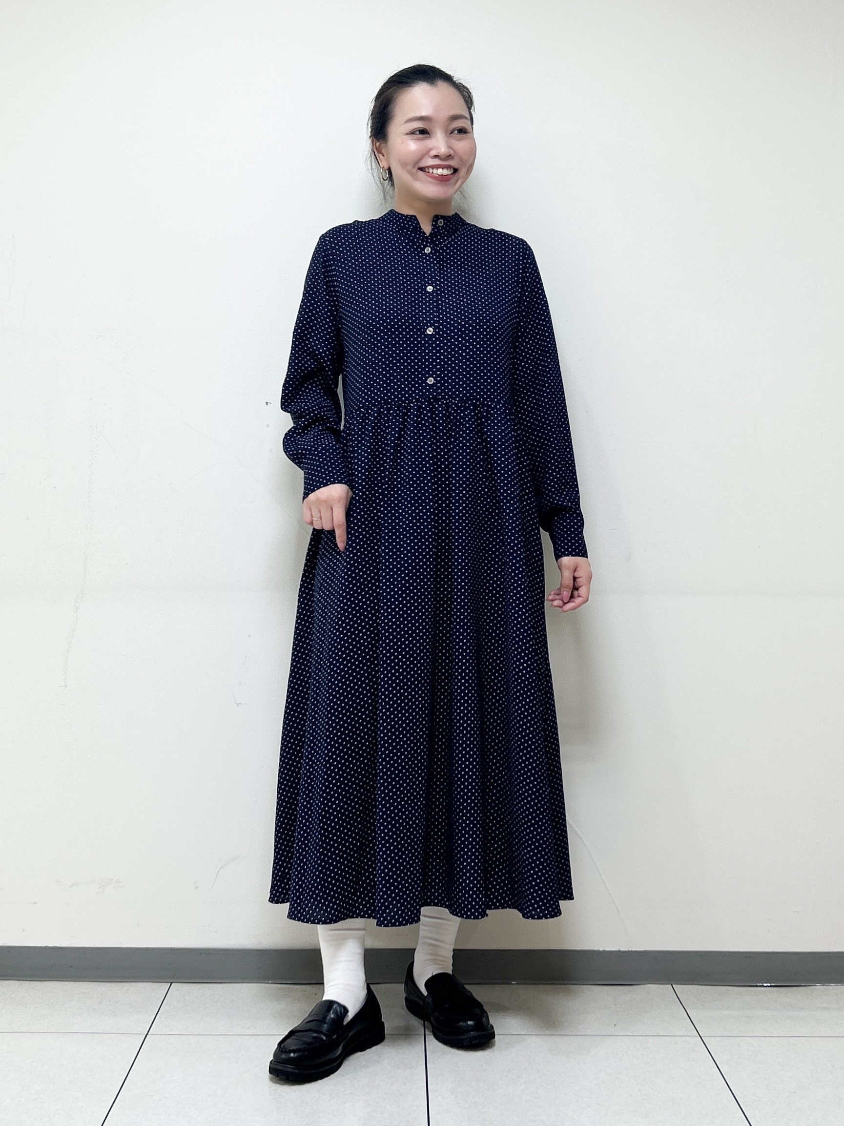 Kaiさんの「Dessin｜【手洗い可】ドットプリントワンピース」を使ったコーディネート