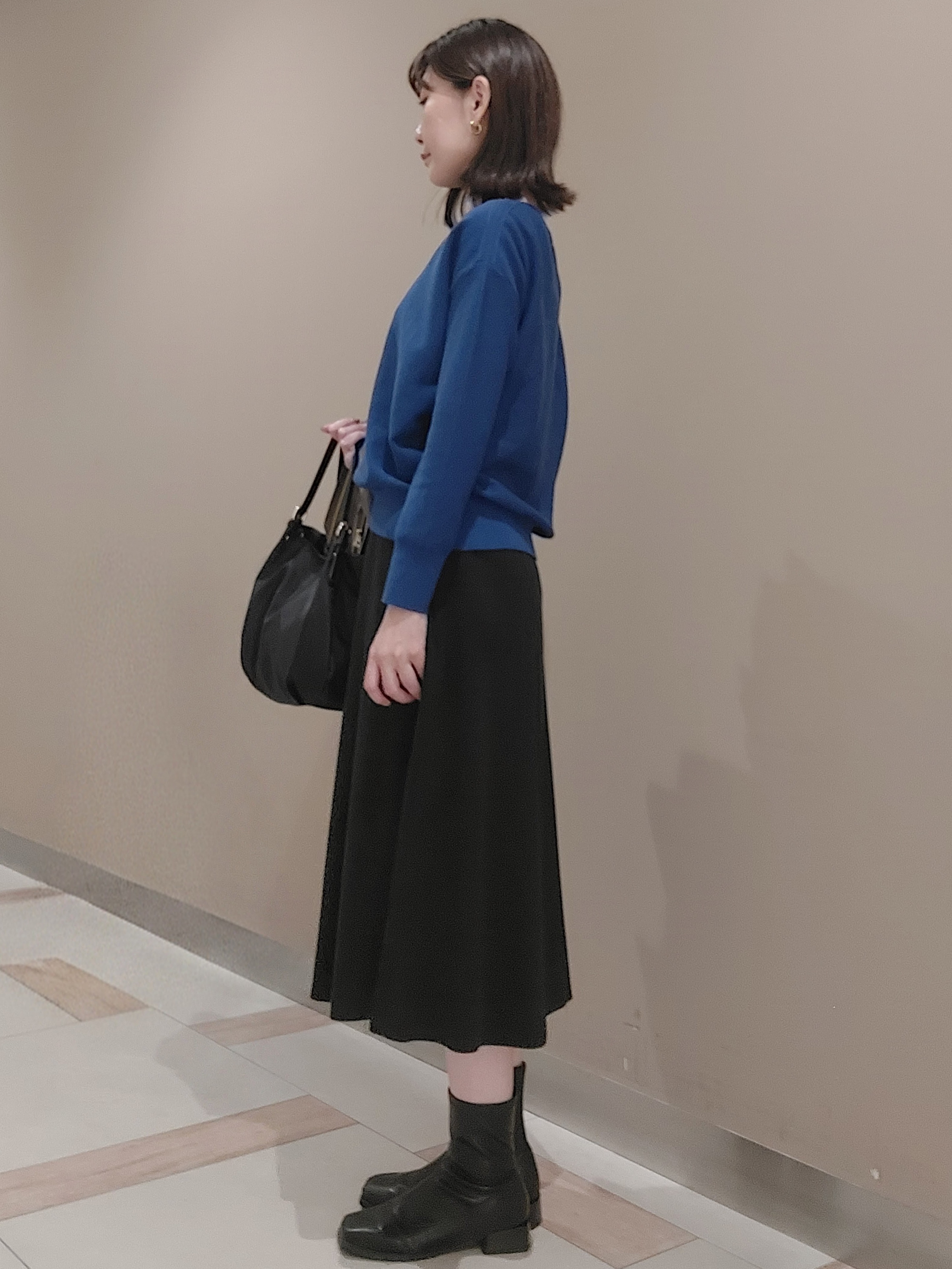 saiさんの「Reflect｜ボートネックニットトップス」を使ったコーディネート