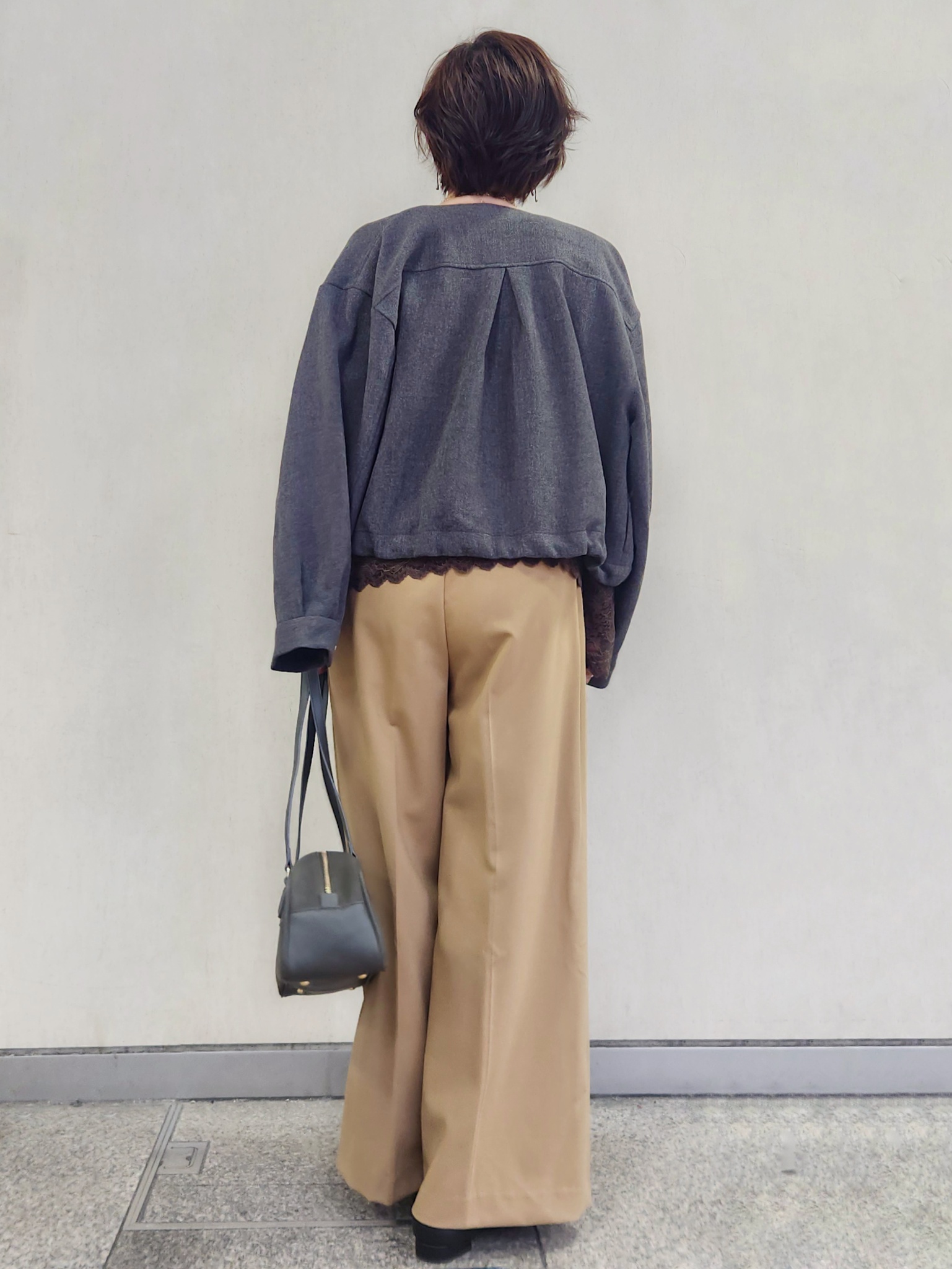 milkyさんの「OPAQUE.CLIP｜レースベロア トップス【洗濯機OK】」を使ったコーディネート