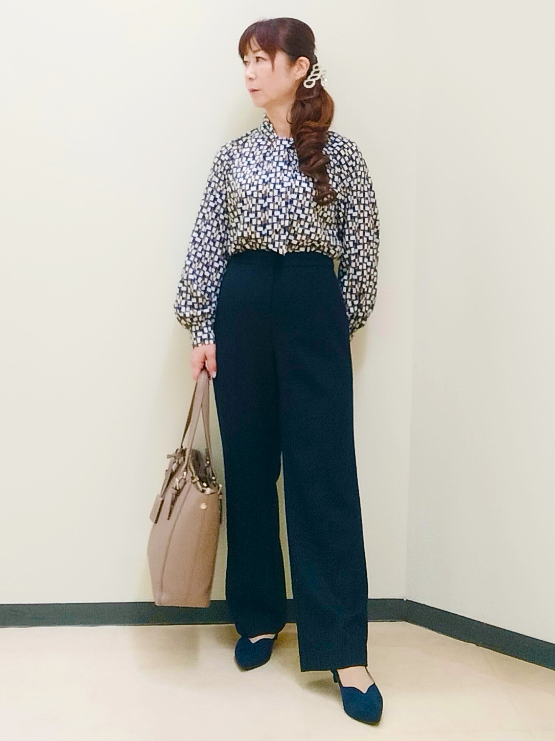 花さんの「Reflect｜【SS-4Lサイズ／セットアップ可】匠ジャケット／ロングテーラード」を使ったコーディネート