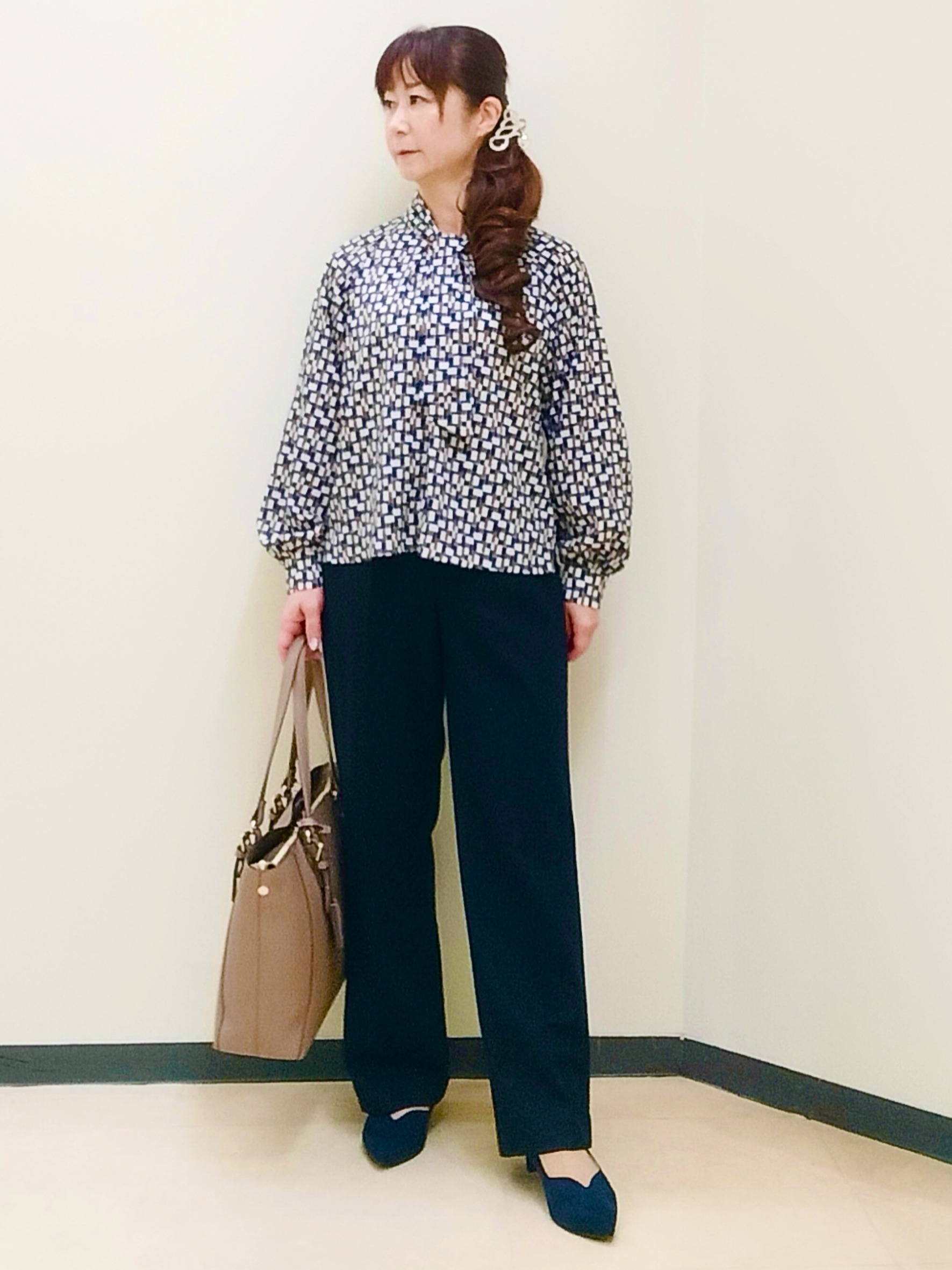 花さんの「Reflect｜【SS-4Lサイズ／セットアップ可】匠ジャケット／ロングテーラード」を使ったコーディネート