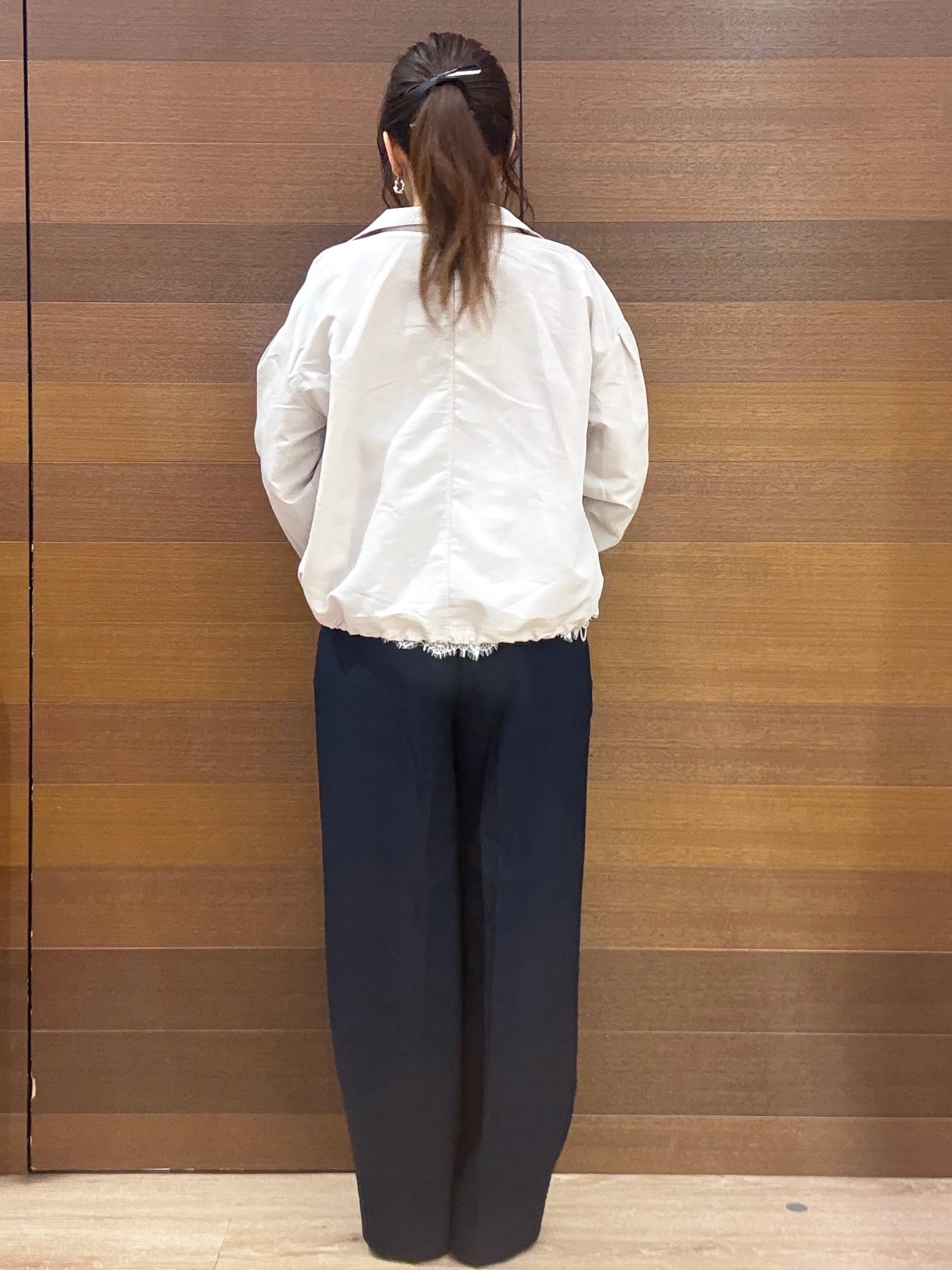 maichiさんの「OPAQUE.CLIP｜【防シワ】スタンドパフブルゾン《洗濯機OK》」を使ったコーディネート