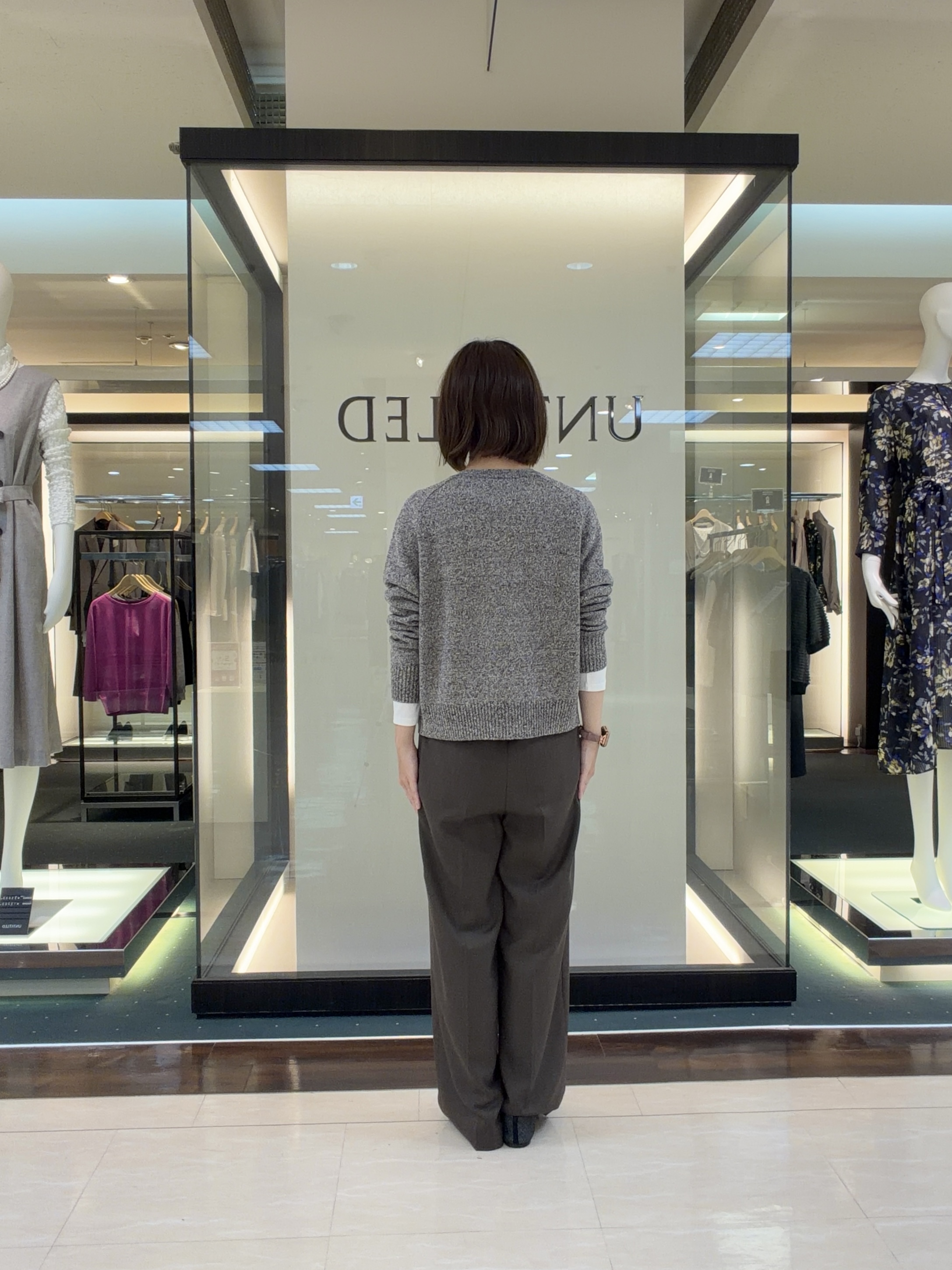 RIOさんの「UNTITLED｜【アンサンブル可/秋羽織り】杢調ジップカーディガン」を使ったコーディネート