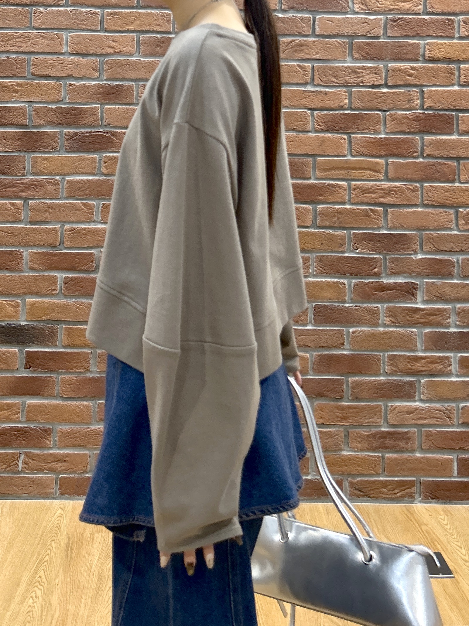Renoさんの「INDIVI｜ロングスリーブフォルムカットソー【洗える】」を使ったコーディネート