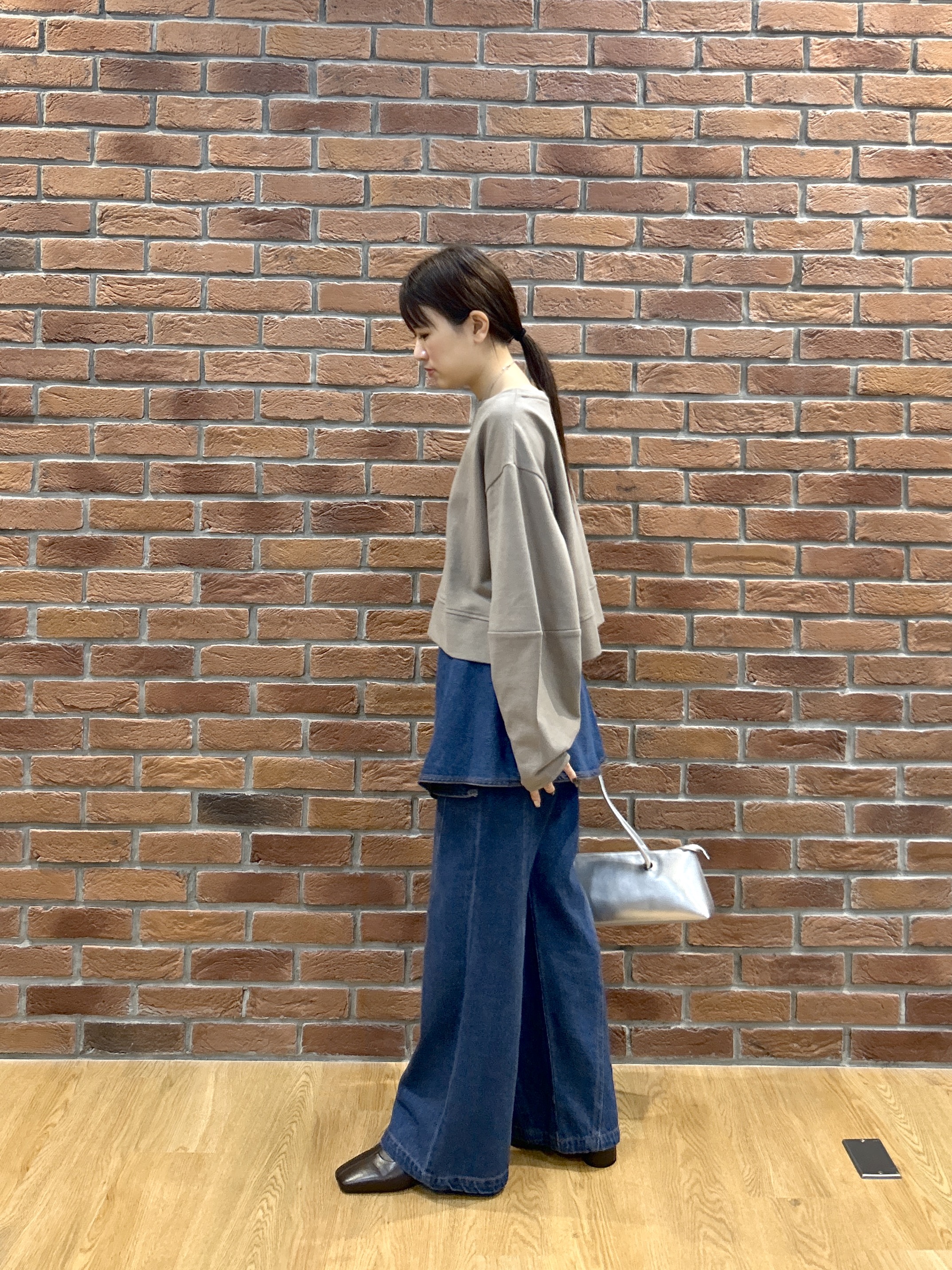 Renoさんの「INDIVI｜ロングスリーブフォルムカットソー【洗える】」を使ったコーディネート