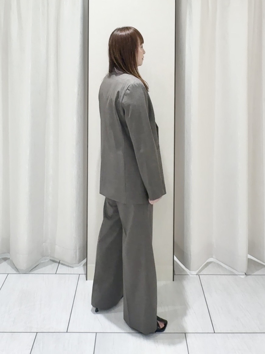 ʏᴜᴋɪᴋᴏさんの「UNTITLED｜【セットアップ可/秋羽織り/お仕事スーツ】ウールブレンドダブルジャケット」を使ったコーディネート