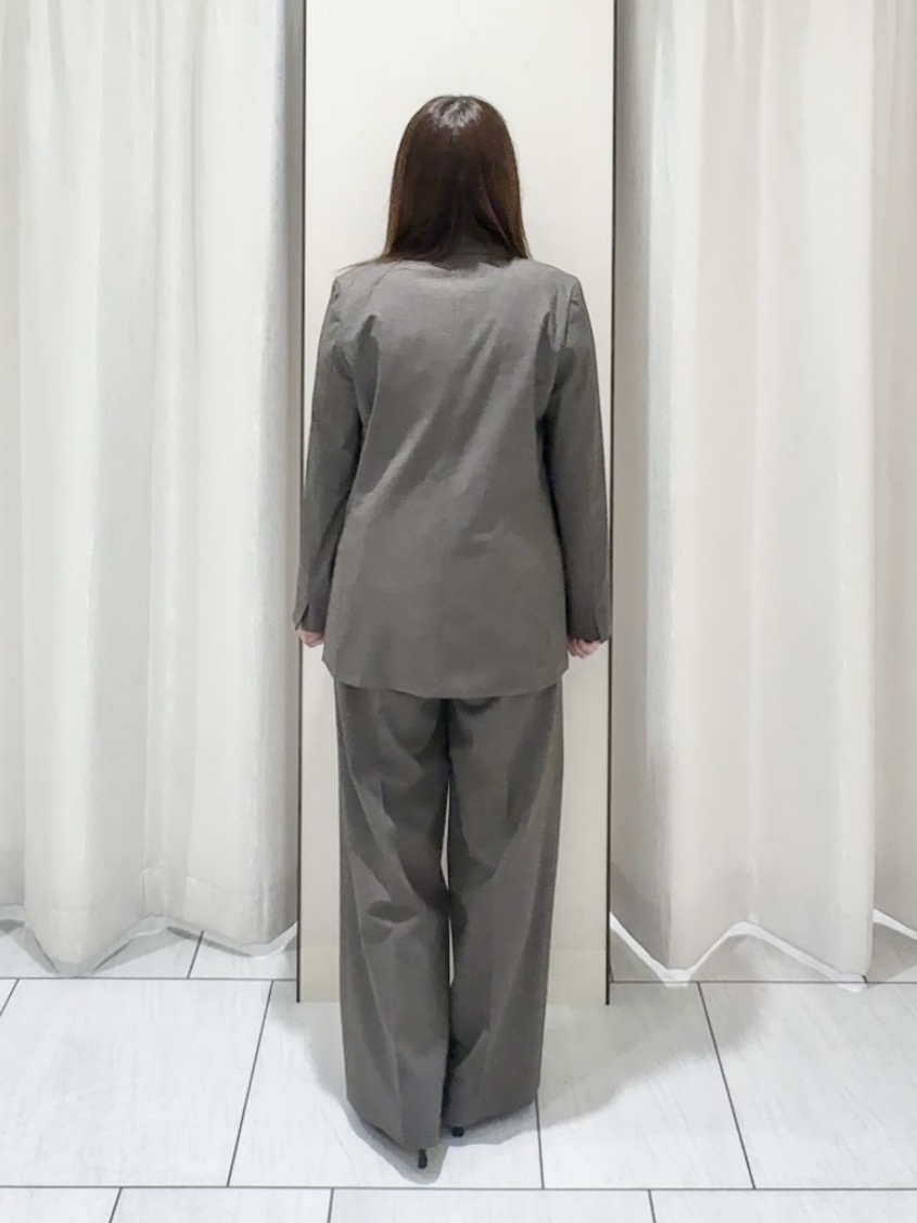 ʏᴜᴋɪᴋᴏさんの「UNTITLED｜【セットアップ可/秋羽織り/お仕事スーツ】ウールブレンドダブルジャケット」を使ったコーディネート