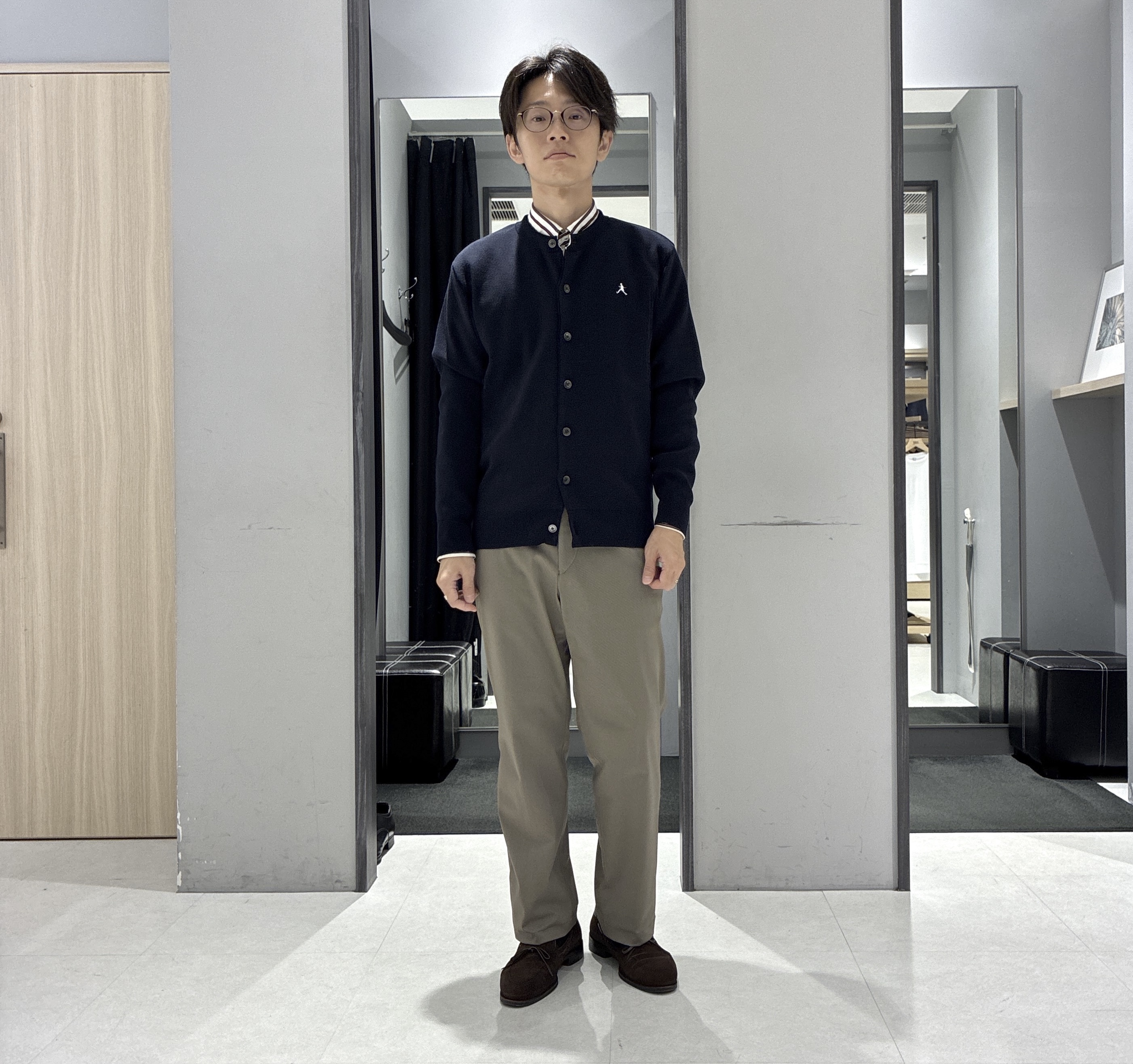 わいずみさんの「TAKEO KIKUCHI｜デニム＆スウェード調 ジップブルゾン」を使ったコーディネート