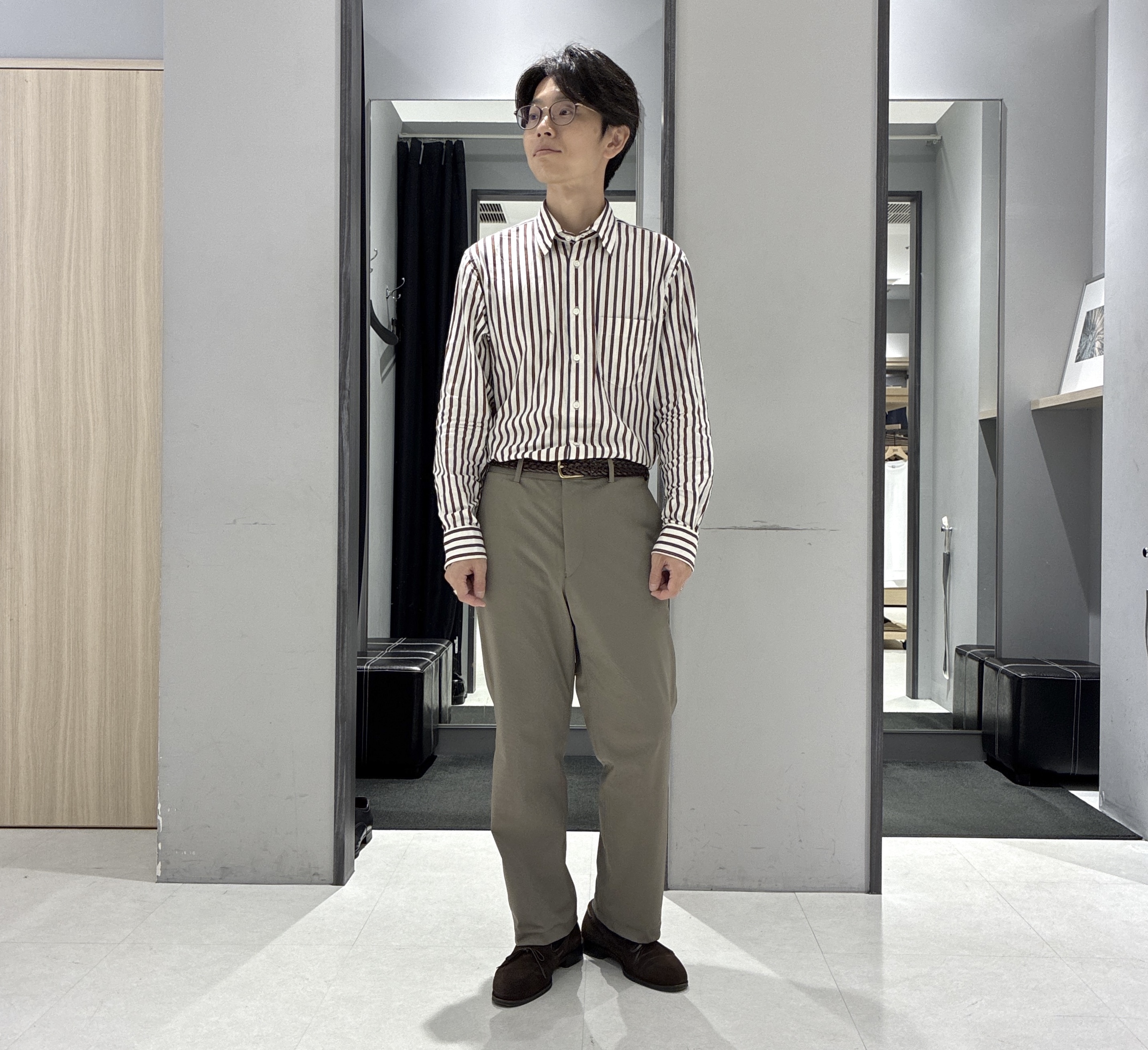 わいずみさんの「TAKEO KIKUCHI｜デニム＆スウェード調 ジップブルゾン」を使ったコーディネート