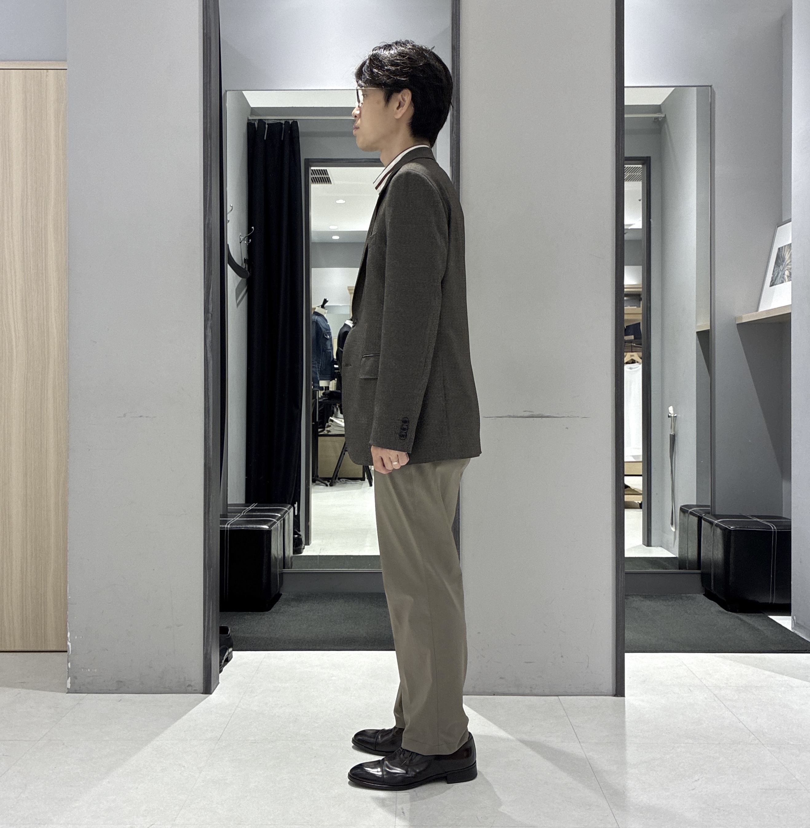 わいずみさんの「TAKEO KIKUCHI｜ウールライクキャットフット ジャケット」を使ったコーディネート