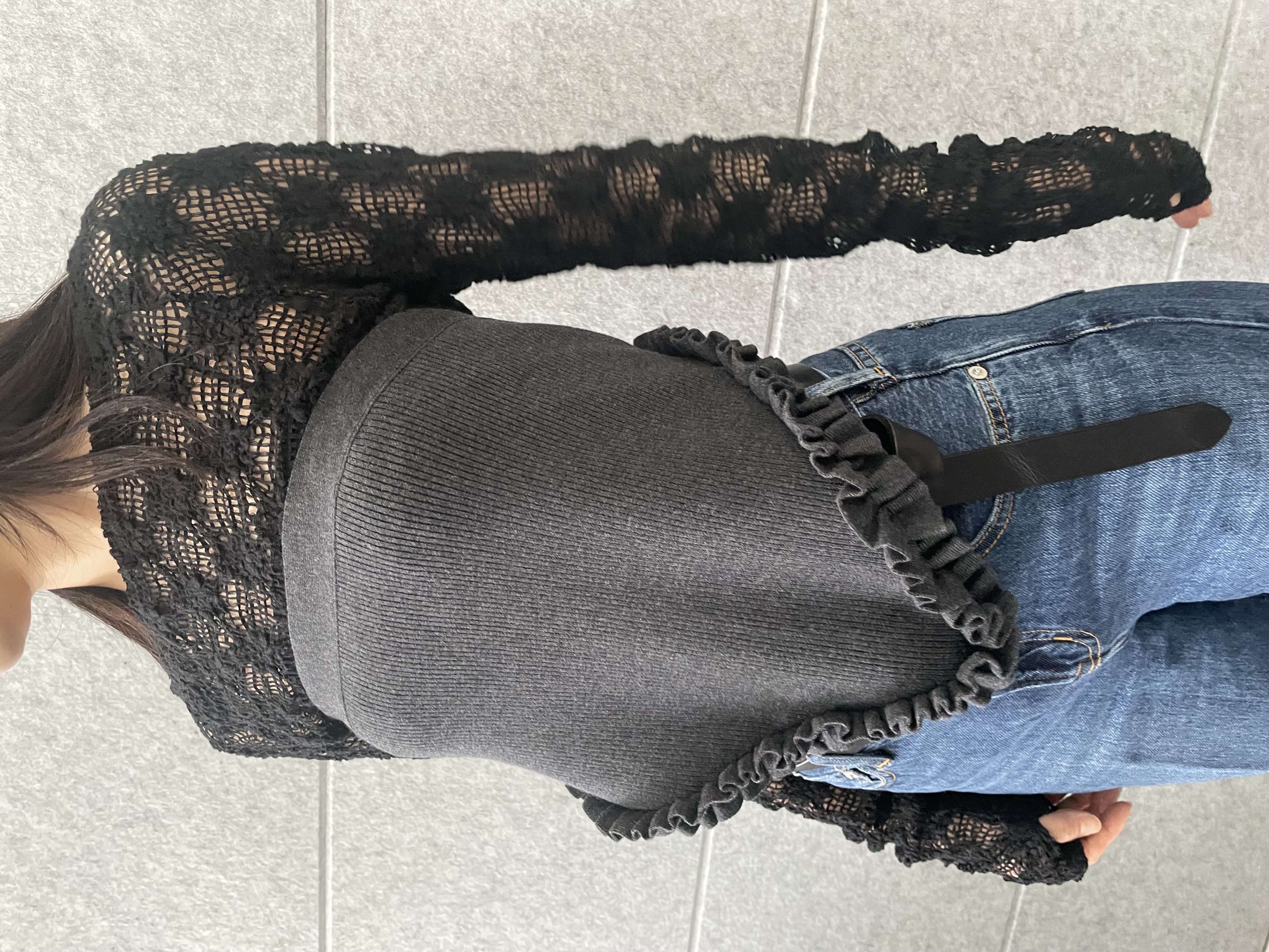 丸山加奈子さんの「CODE A｜【Re】floral lace tops」を使ったコーディネート