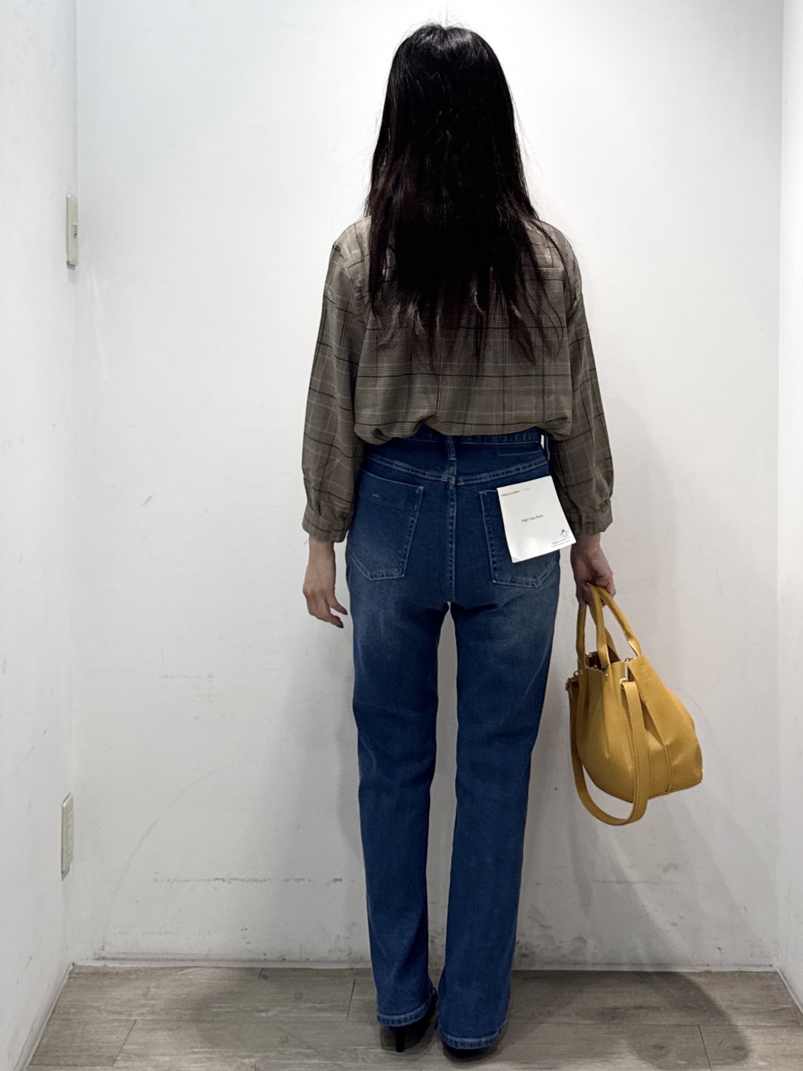 yuicciさんの「OPAQUE.CLIP｜【森絵梨佳さん着用】チェック柄フリルブラウス《洗濯機OK》」を使ったコーディネート