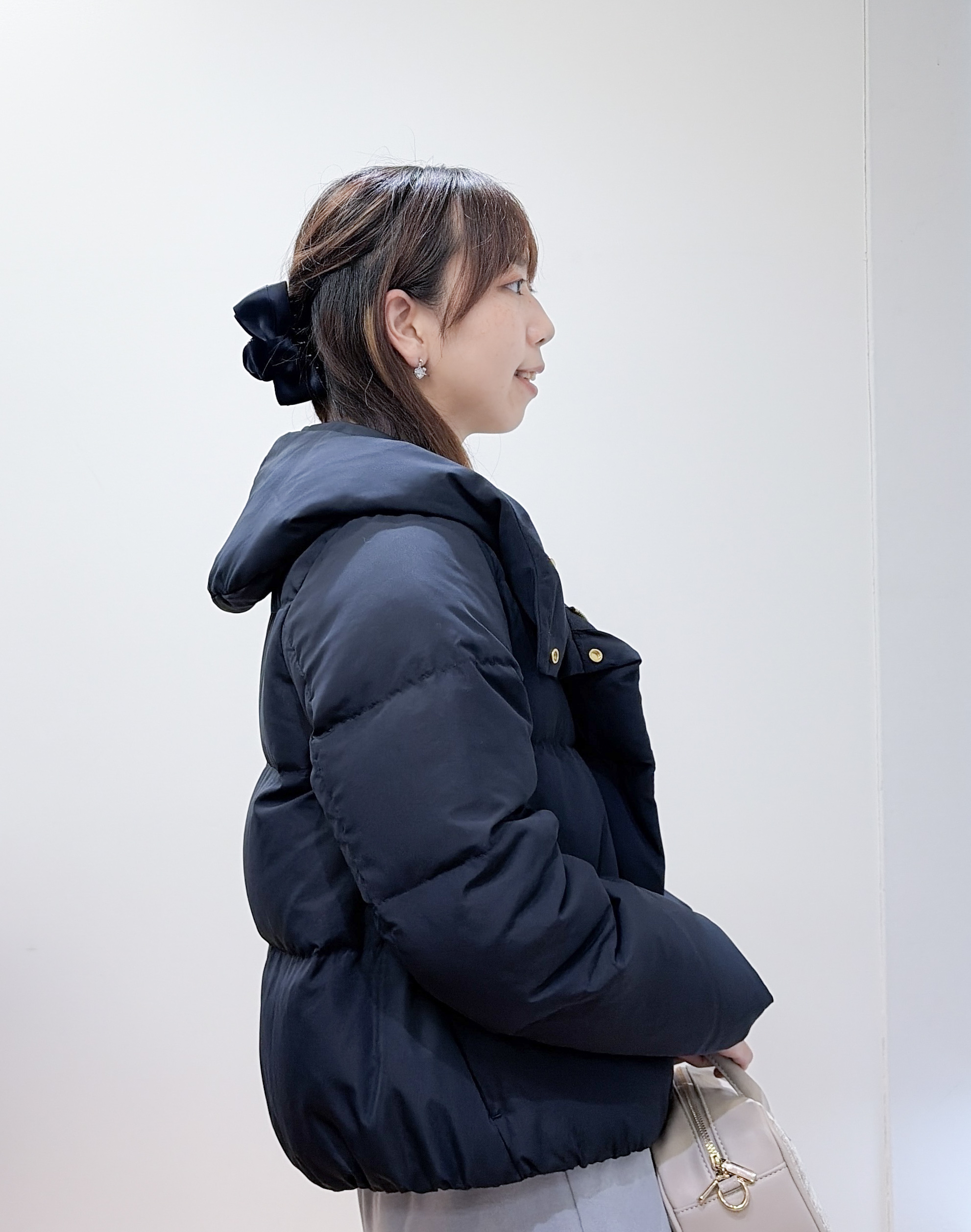 yurinaさんの「index｜カシミヤタッチハイネックニット【洗濯機OK／抗ピリング】」を使ったコーディネート