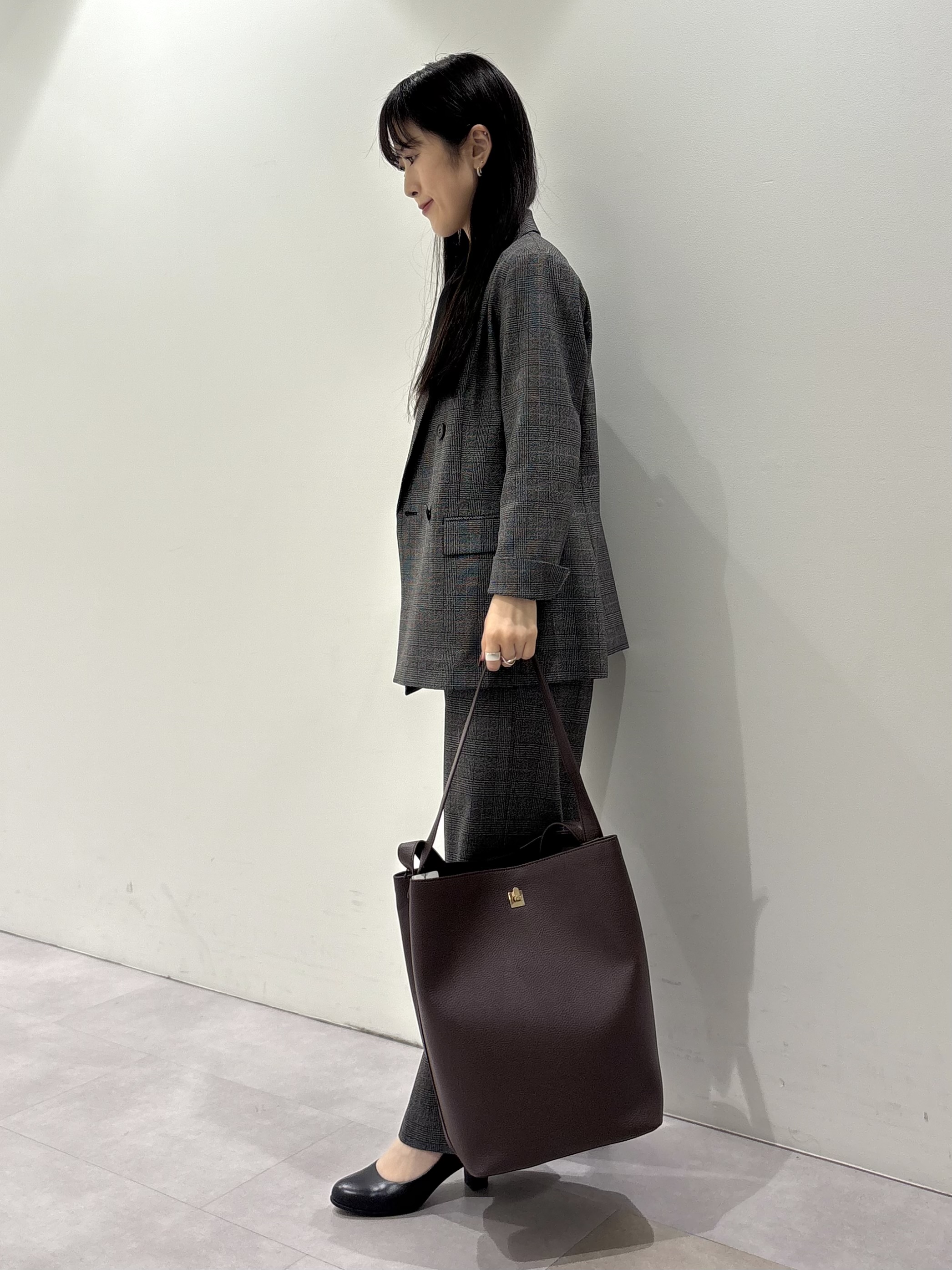 KEIKOさんの「INDIVI｜【洗濯機OK／ストレッチ◎】秋はじめのダブルジャケット」を使ったコーディネート
