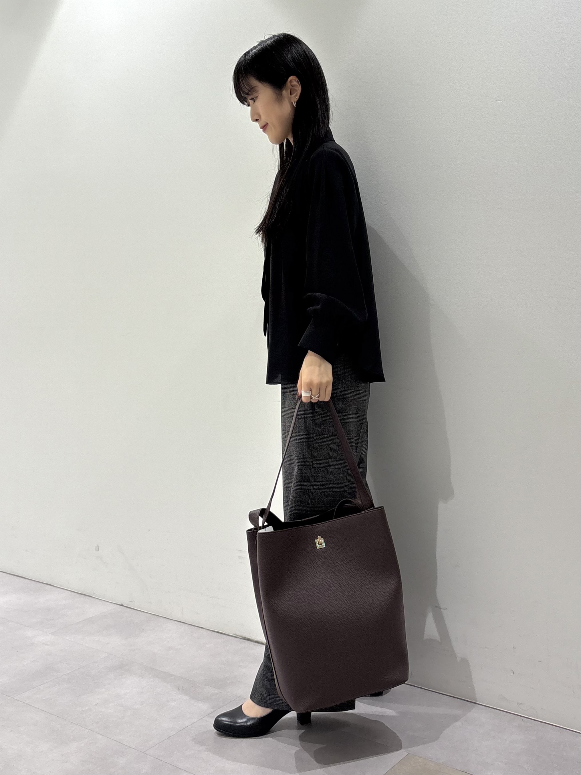 KEIKOさんの「INDIVI｜【洗濯機OK／ストレッチ◎】秋はじめのダブルジャケット」を使ったコーディネート