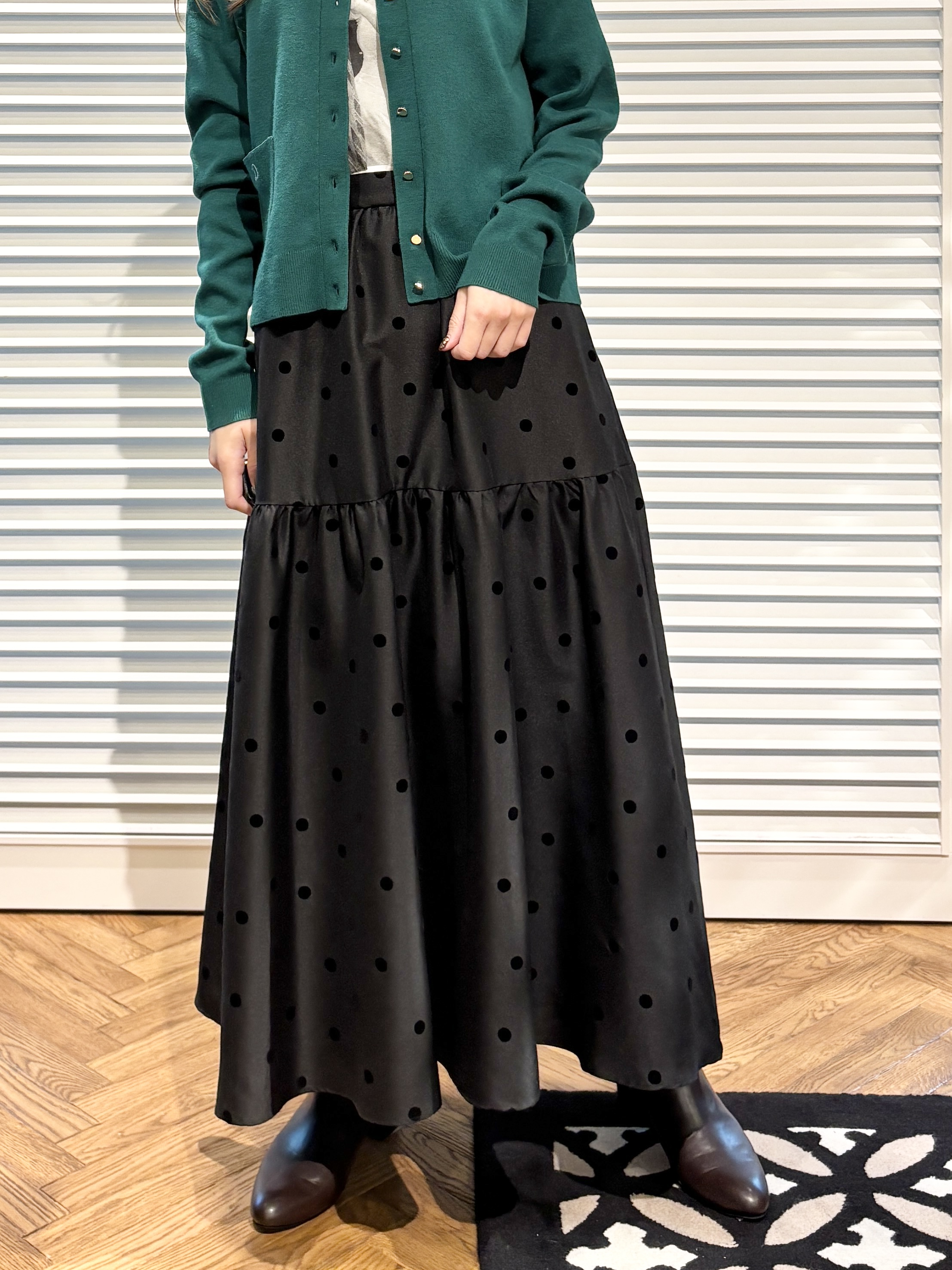 清水夏姫さんの「DRESSTERIOR｜【5色展開/マシンウォッシャブル】コットンカシミヤカーディガン」を使ったコーディネート