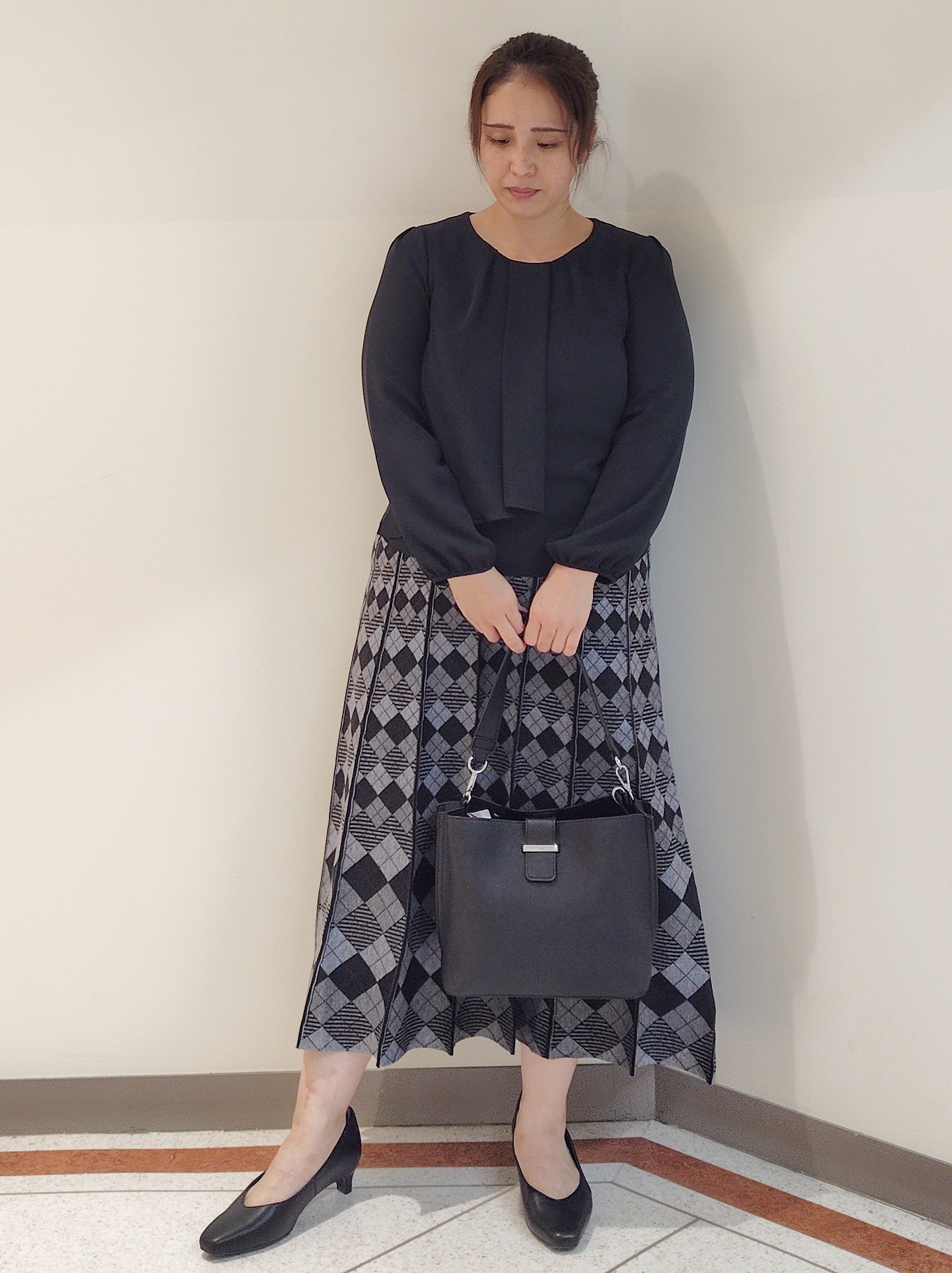 FMさんの「Reflect｜【SS-4Lサイズ／通勤／セレモニー】クルーネック シフォンブラウス」を使ったコーディネート