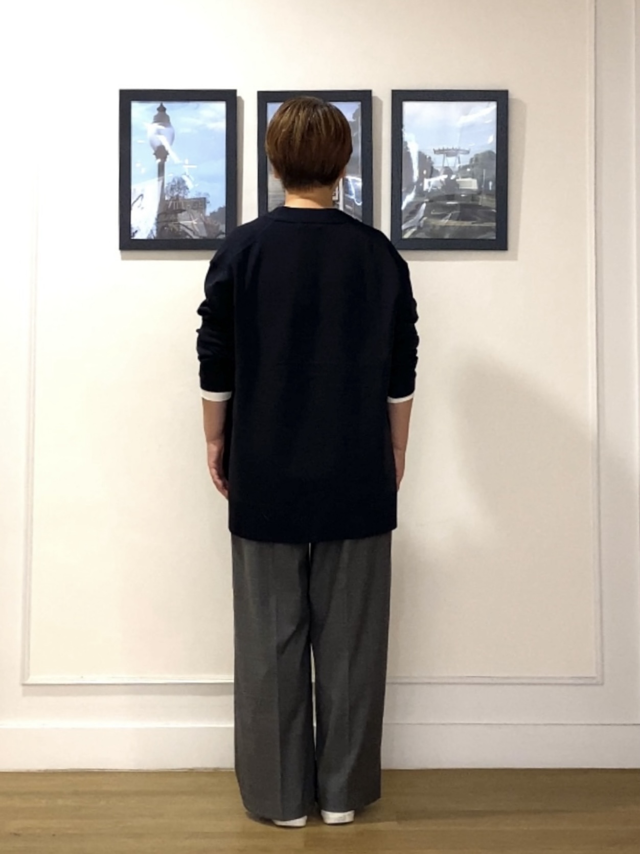 Hiroさんの「Dessin｜【サスティナブル/洗濯機OK】オーバーサイズVネックカーディガン」を使ったコーディネート