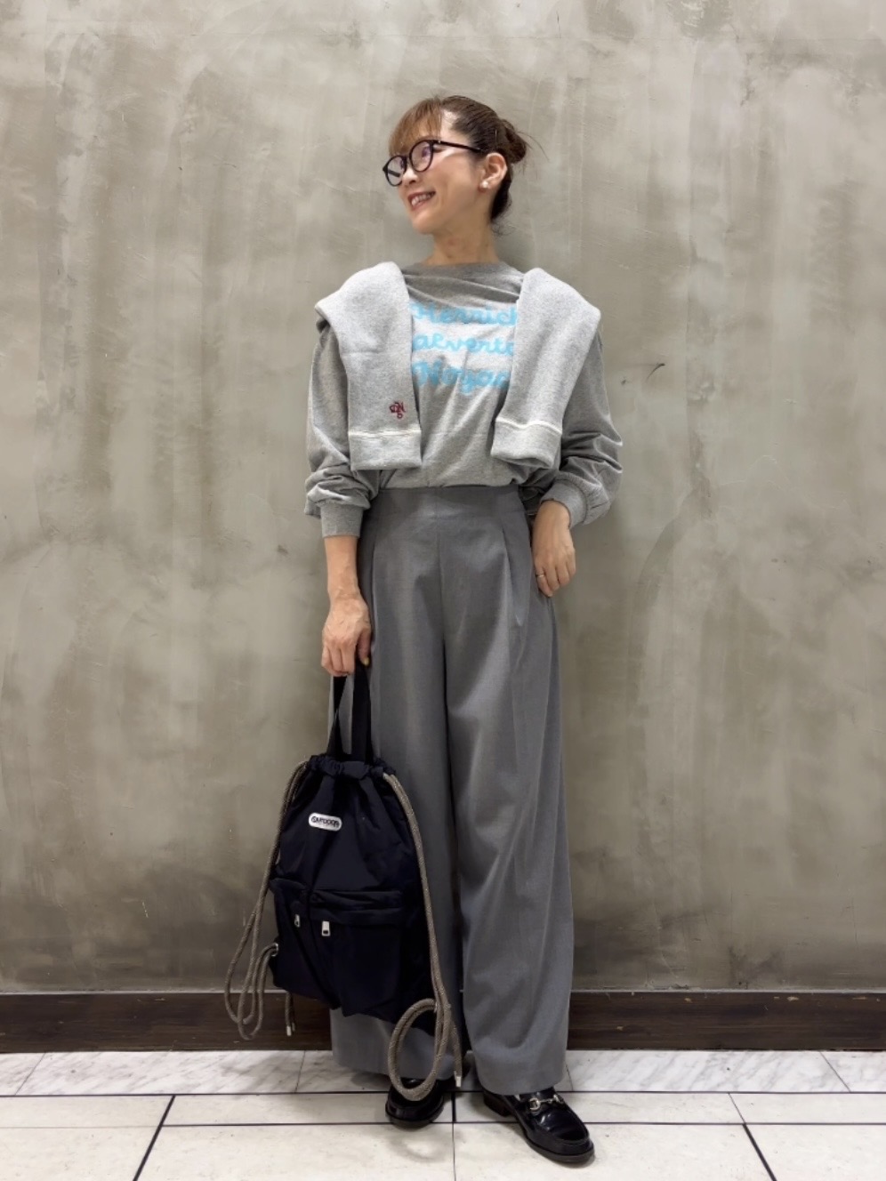 Yasucoさんの「Dessin｜【洗える】オーガニックコットン ロングスリーブTシャツ」を使ったコーディネート