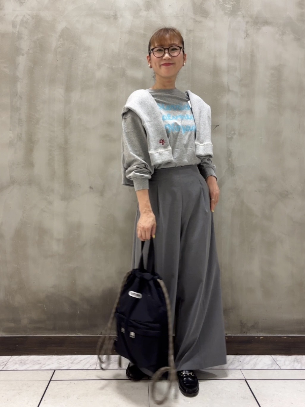 Yasucoさんの「Dessin｜【洗える】オーガニックコットン ロングスリーブTシャツ」を使ったコーディネート