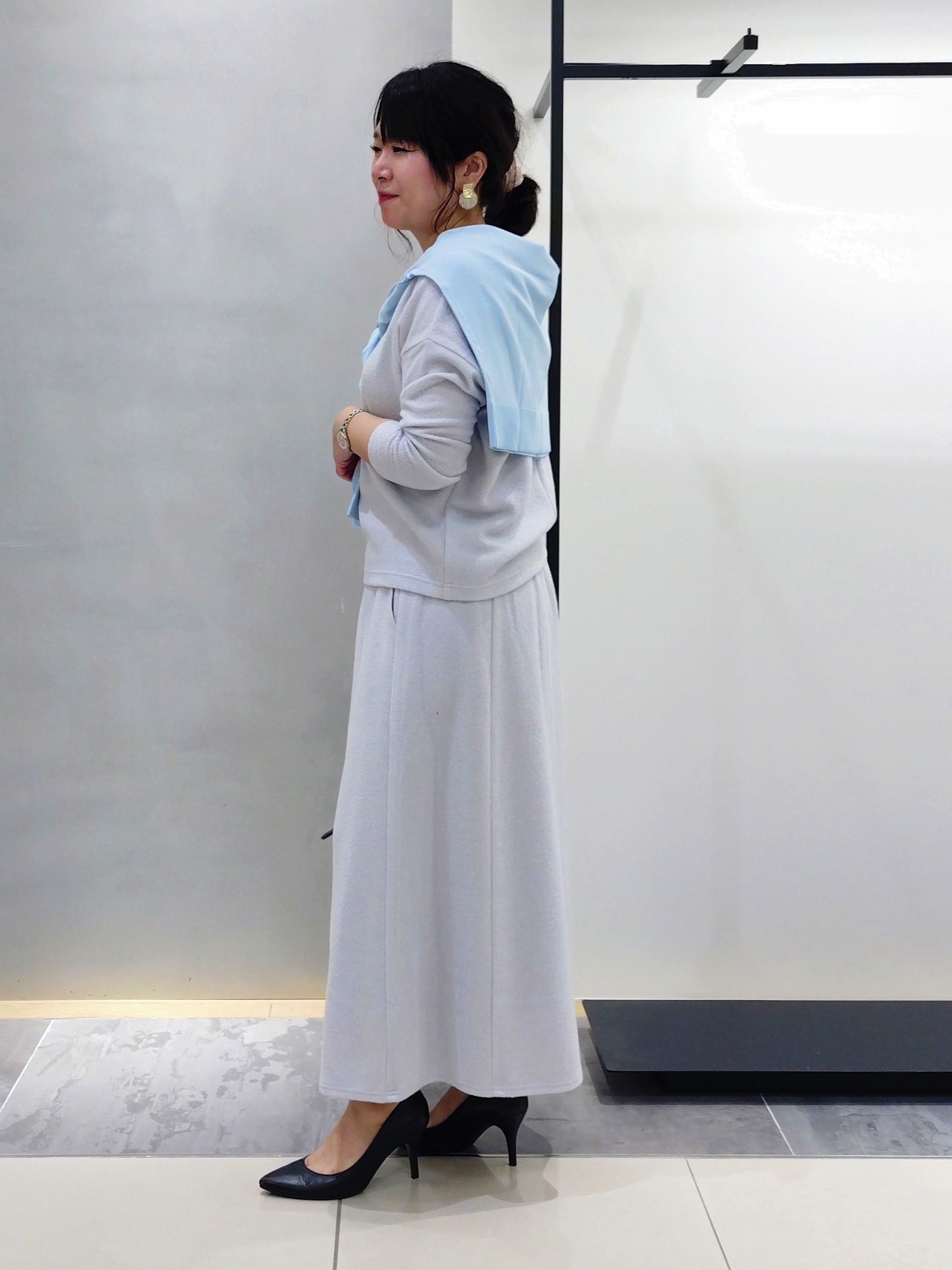 TOMOMIさんの「INDIVI｜【収納力◎／トレンド】スクエアトートバッグ」を使ったコーディネート