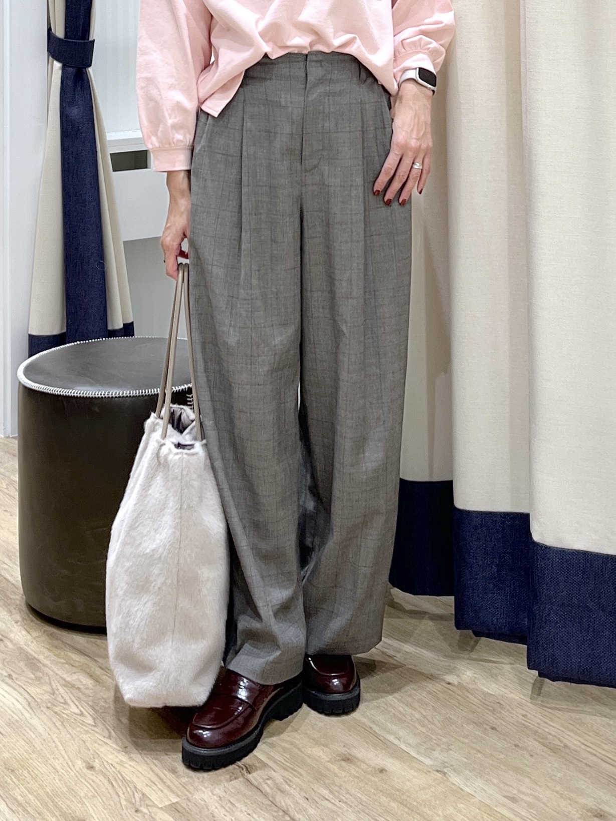 canaさんの「Dessin｜【洗える/7色展開/XS-L】バックヘンリーミニ裏毛 長袖」を使ったコーディネート