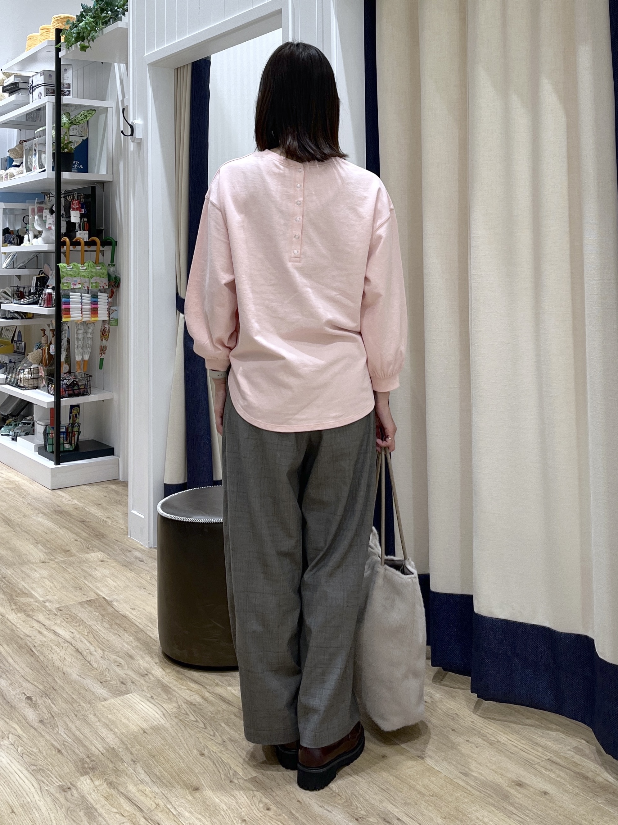 canaさんの「Dessin｜【洗える/7色展開/XS-L】バックヘンリーミニ裏毛 長袖」を使ったコーディネート