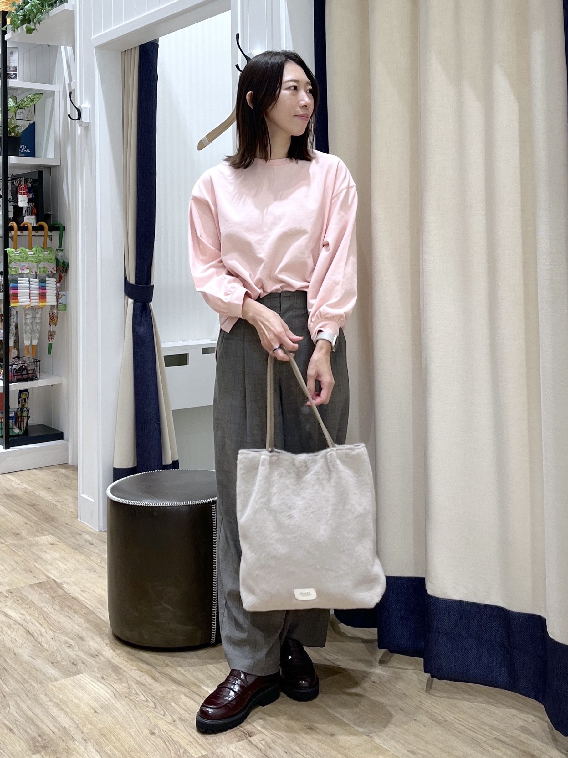 canaさんの「Dessin｜【洗える/7色展開/XS-L】バックヘンリーミニ裏毛 長袖」を使ったコーディネート