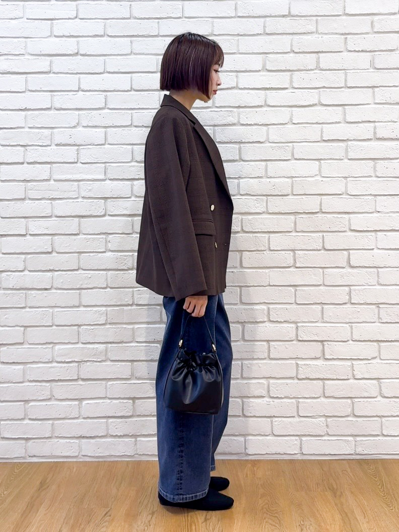 𝐜𝐡𝐢𝐤𝐚さんの「SHOO･LA･RUE｜【毛玉になりにくい/S-LL/洗濯機可】ボートネックで首元美しく やわらかリブニット」を使ったコーディネート