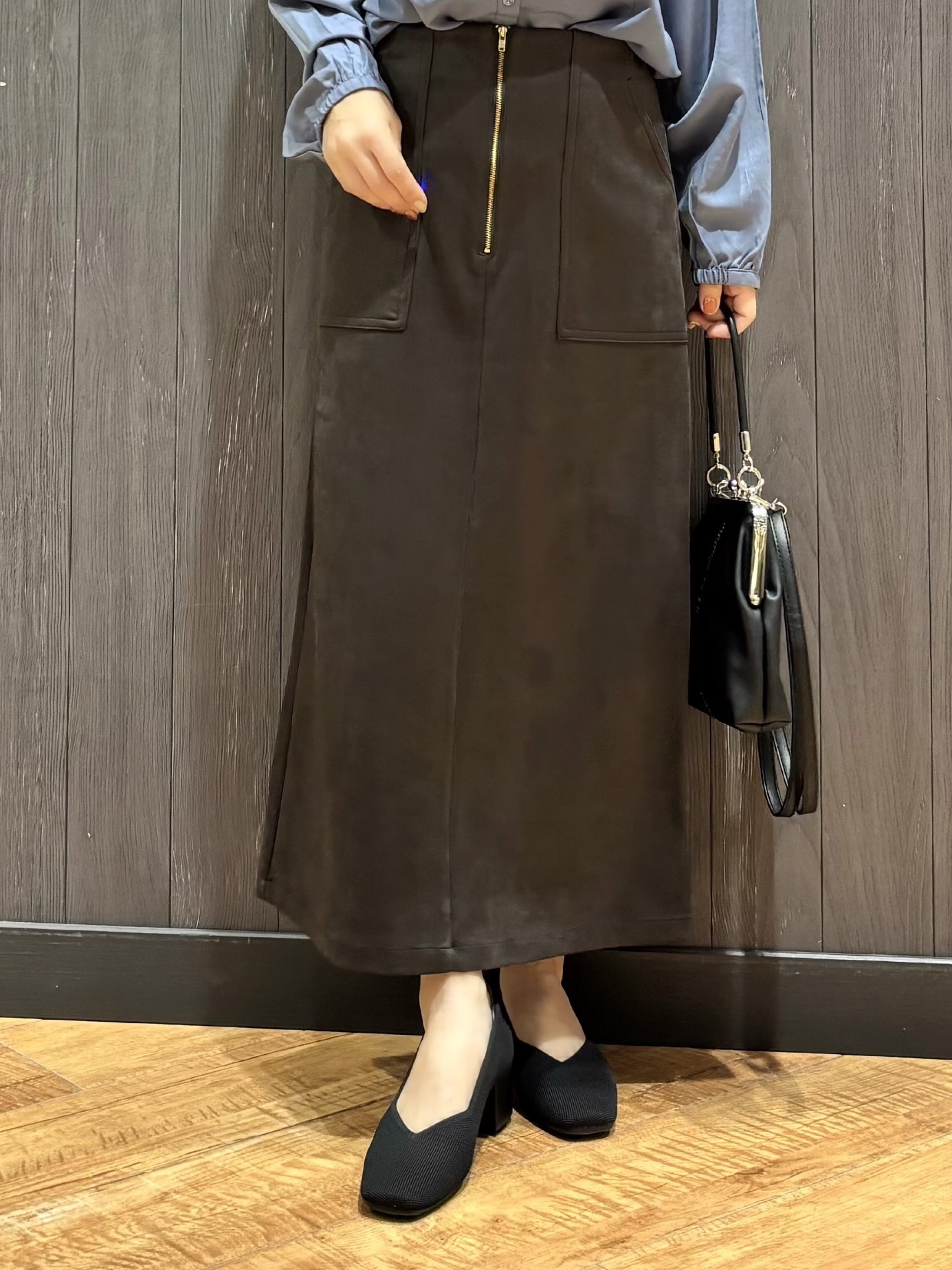 meiさんの「SHOO･LA･RUE｜配色取り外しリボン付きフレアブラウス」を使ったコーディネート