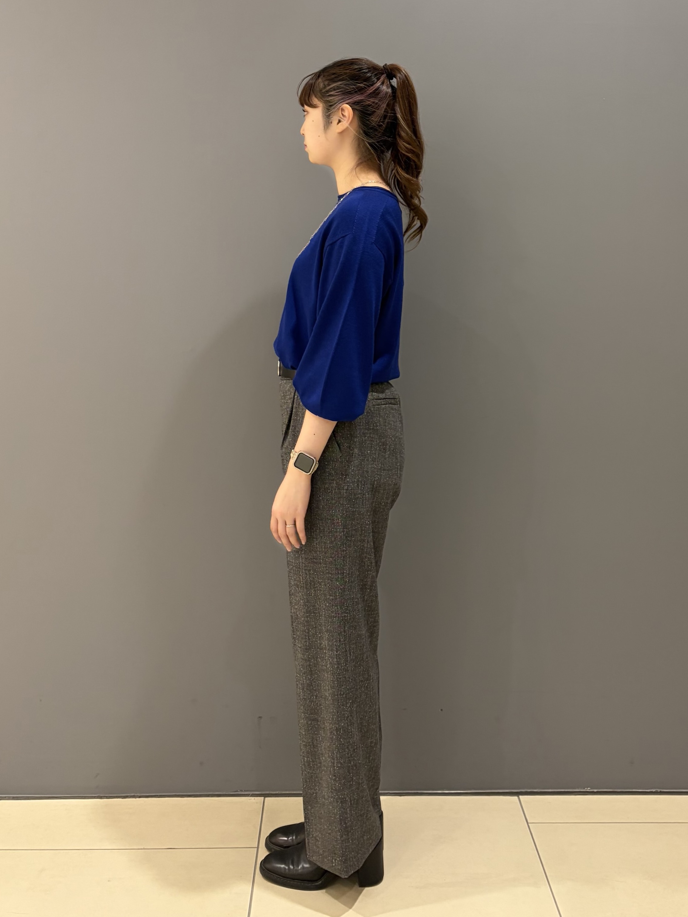 miさんの「UNTITLED｜【大人の抜け感/8色展開】ボリュームスリーブニットプルオーバー」を使ったコーディネート