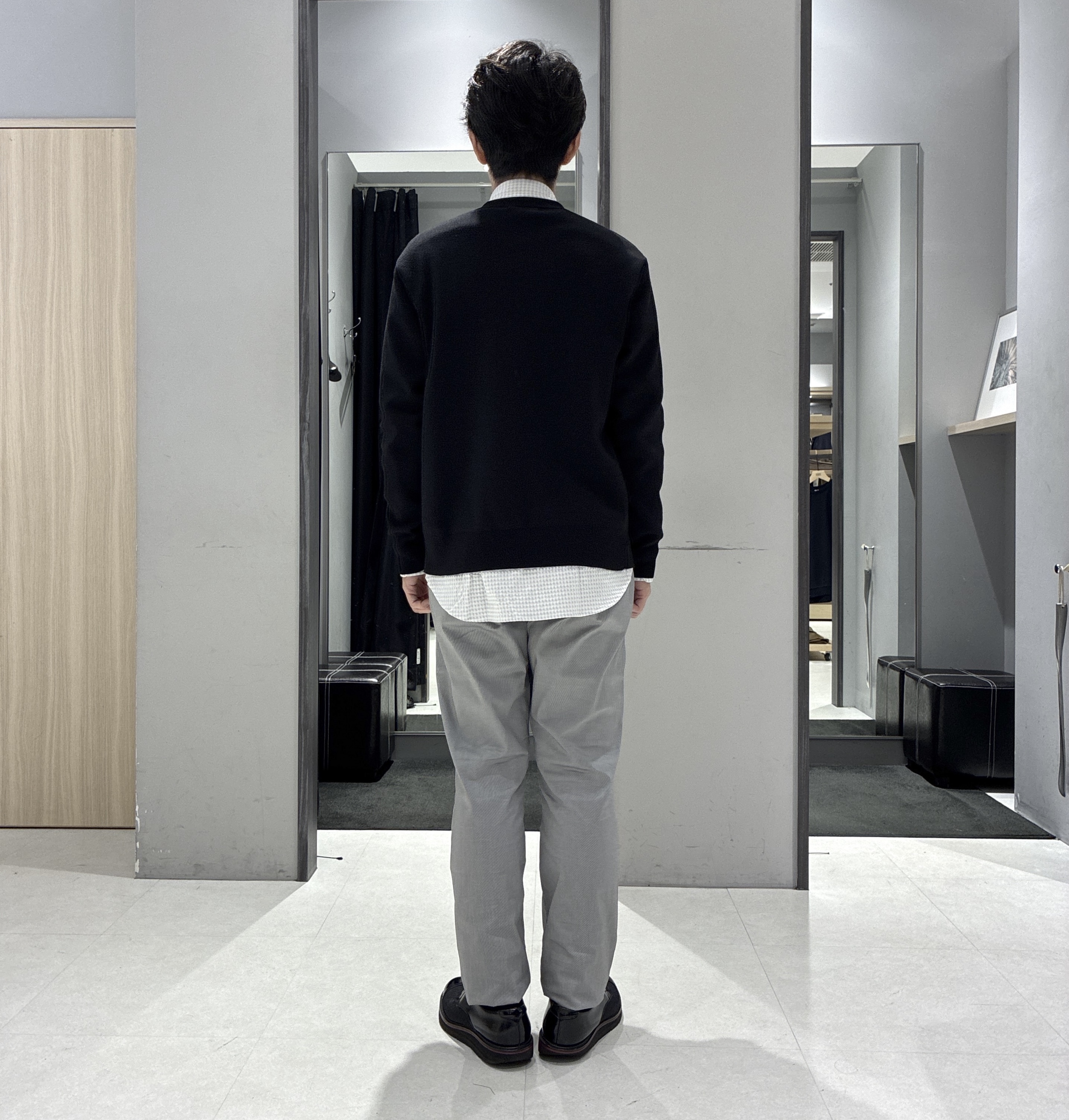 わいずみさんの「TAKEO KIKUCHI｜【BOWLER HAT LABEL】日本製クルーネックカーディガン」を使ったコーディネート
