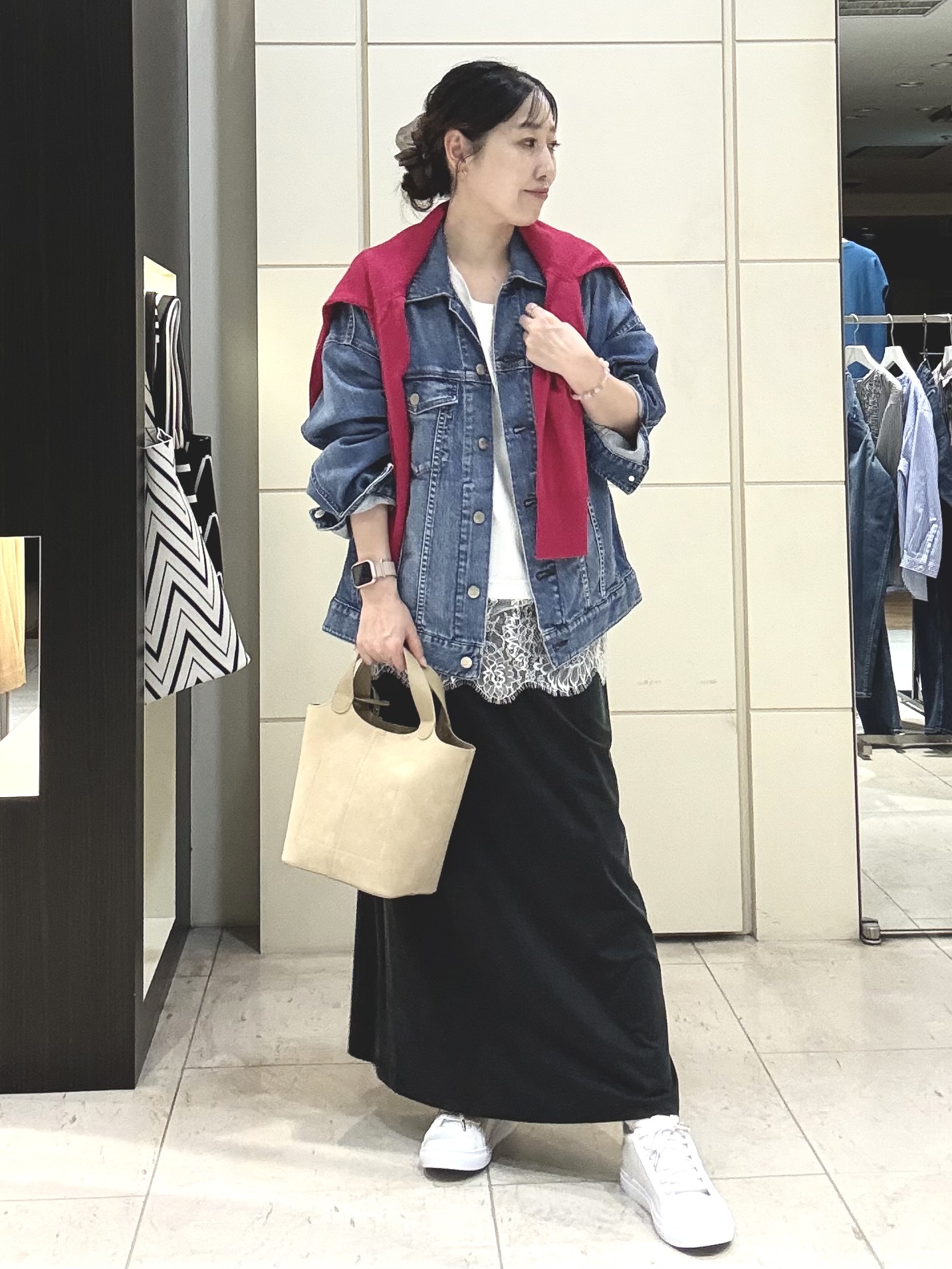 mori.さんの「UNTITLED｜【Healthy DENIM】別注Bran／デニムジャケット」を使ったコーディネート