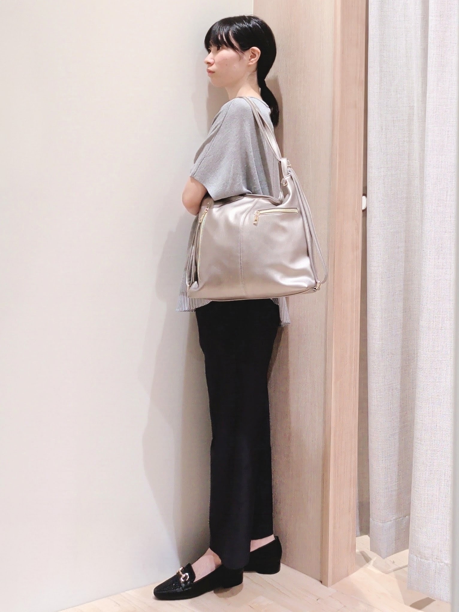 Yuiさんの「grove｜【体系カバー◎】ニット&times;インナーシャツタンクSET」を使ったコーディネート