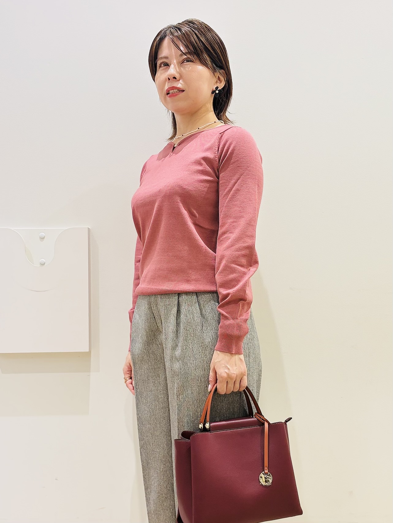 YUKOさんの「index｜【セットアップ可】ストレッチツイルダブルブレストテーラードジャケット《洗濯機OK／防シワ》」を使ったコーディネート