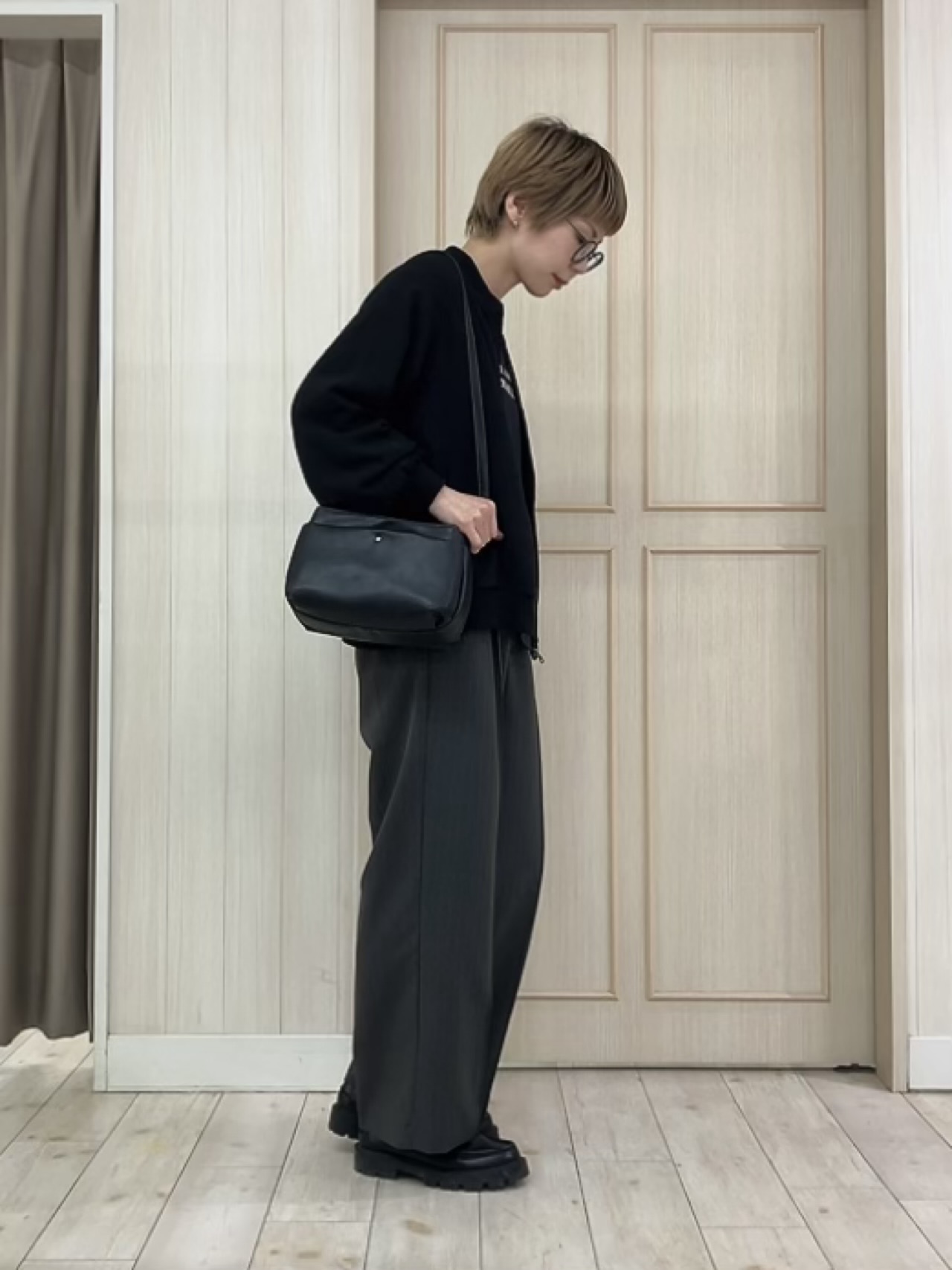 Turnerさんの「SHOO･LA･RUE｜【S-LL】洗濯後しわになりにくい 麻調リブブルゾン」を使ったコーディネート