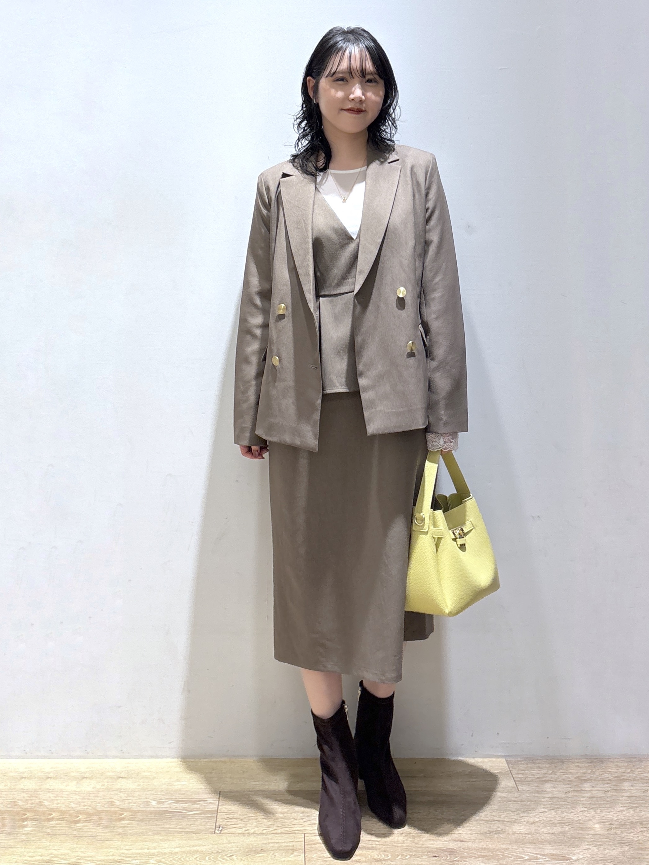 mizukiさんの「index｜【セットアップ対応】ダブルブレストジャケット《洗濯機OK／イージーアイロン／防シワ》」を使ったコーディネート