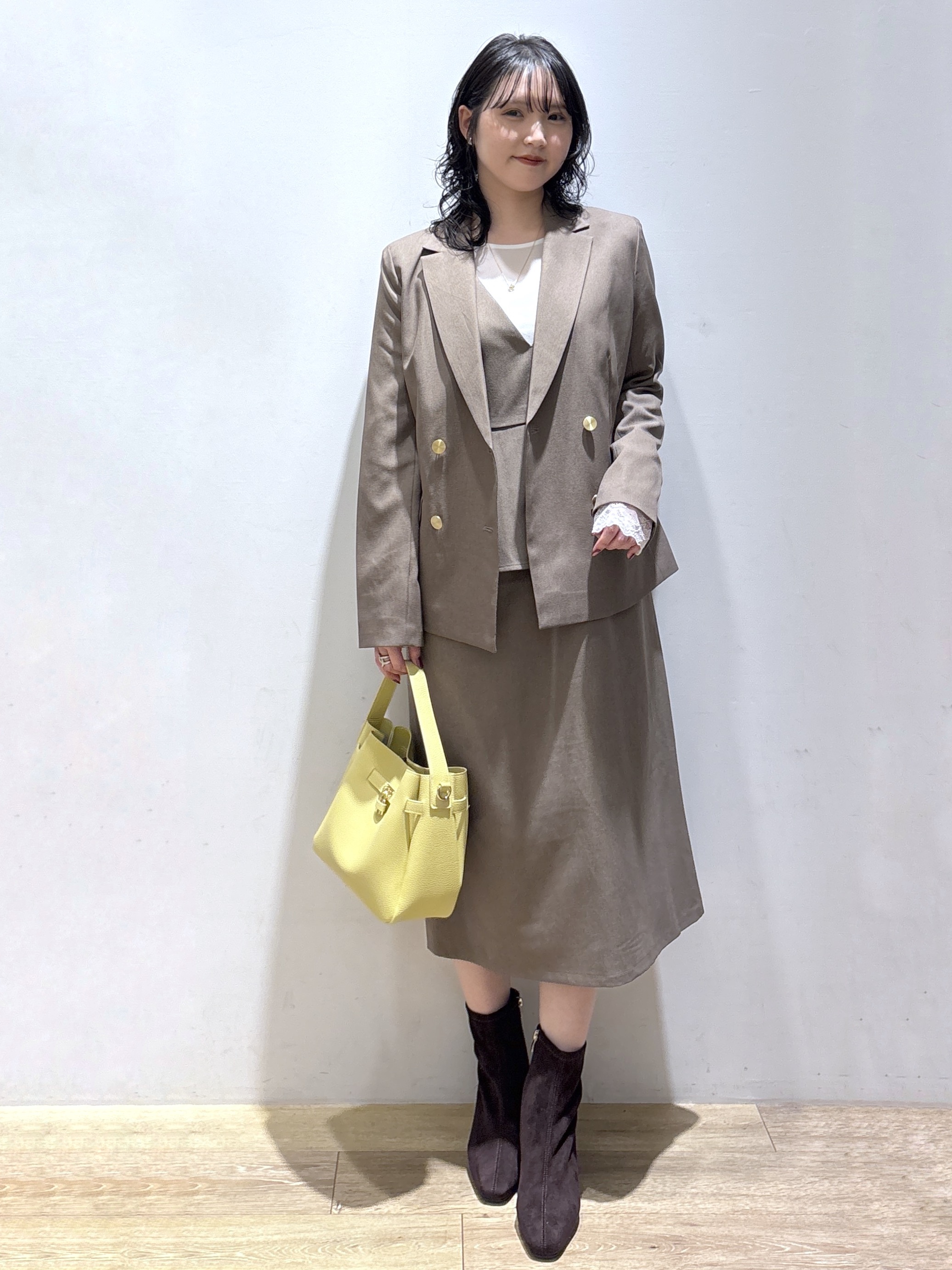mizukiさんの「index｜【セットアップ対応】ダブルブレストジャケット《洗濯機OK／イージーアイロン／防シワ》」を使ったコーディネート