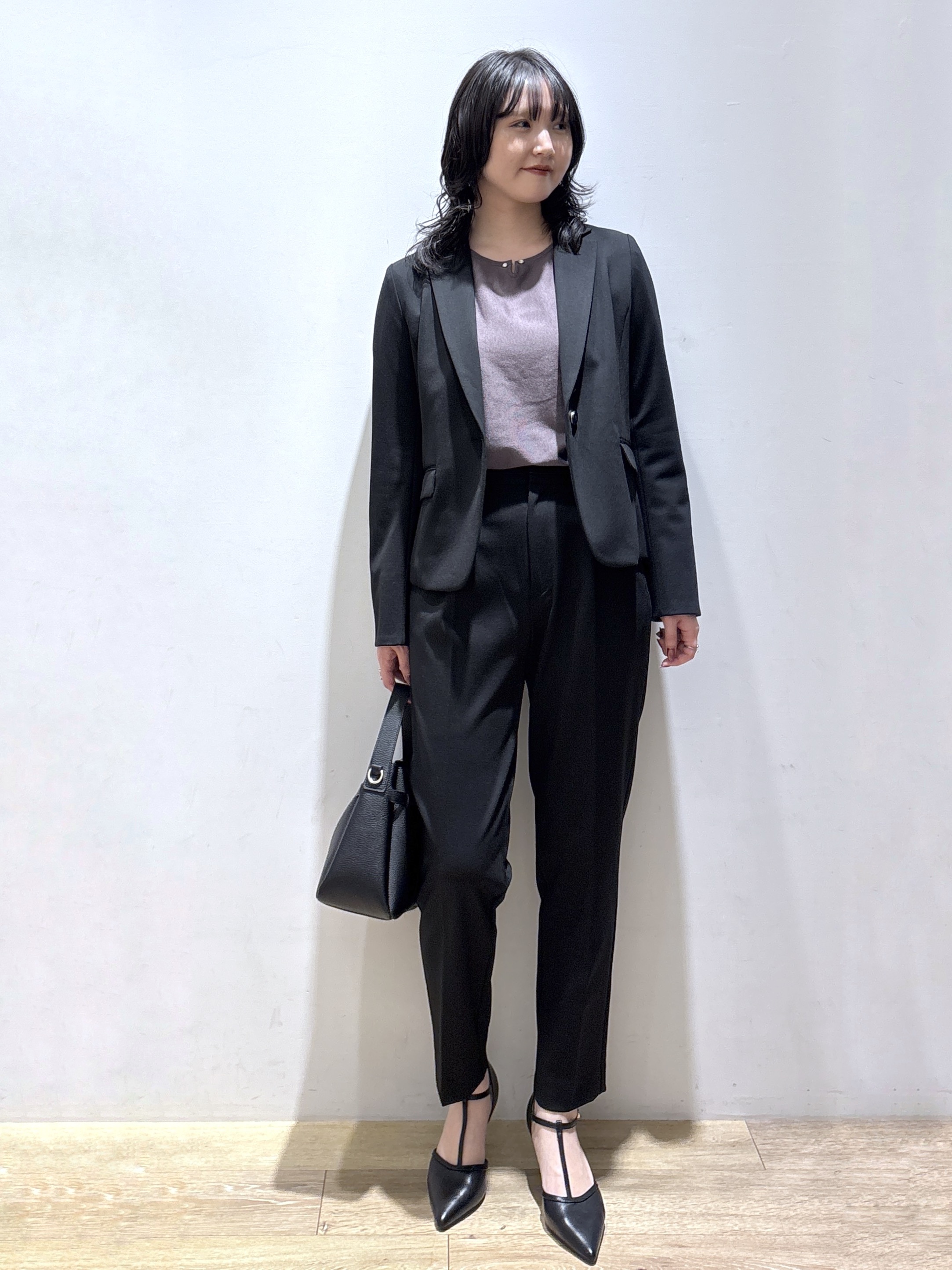 mizukiさんの「index｜【XS-3Lサイズ】ストレッチテーラードジャケット《ウォッシャブル／イージーアイロン》」を使ったコーディネート
