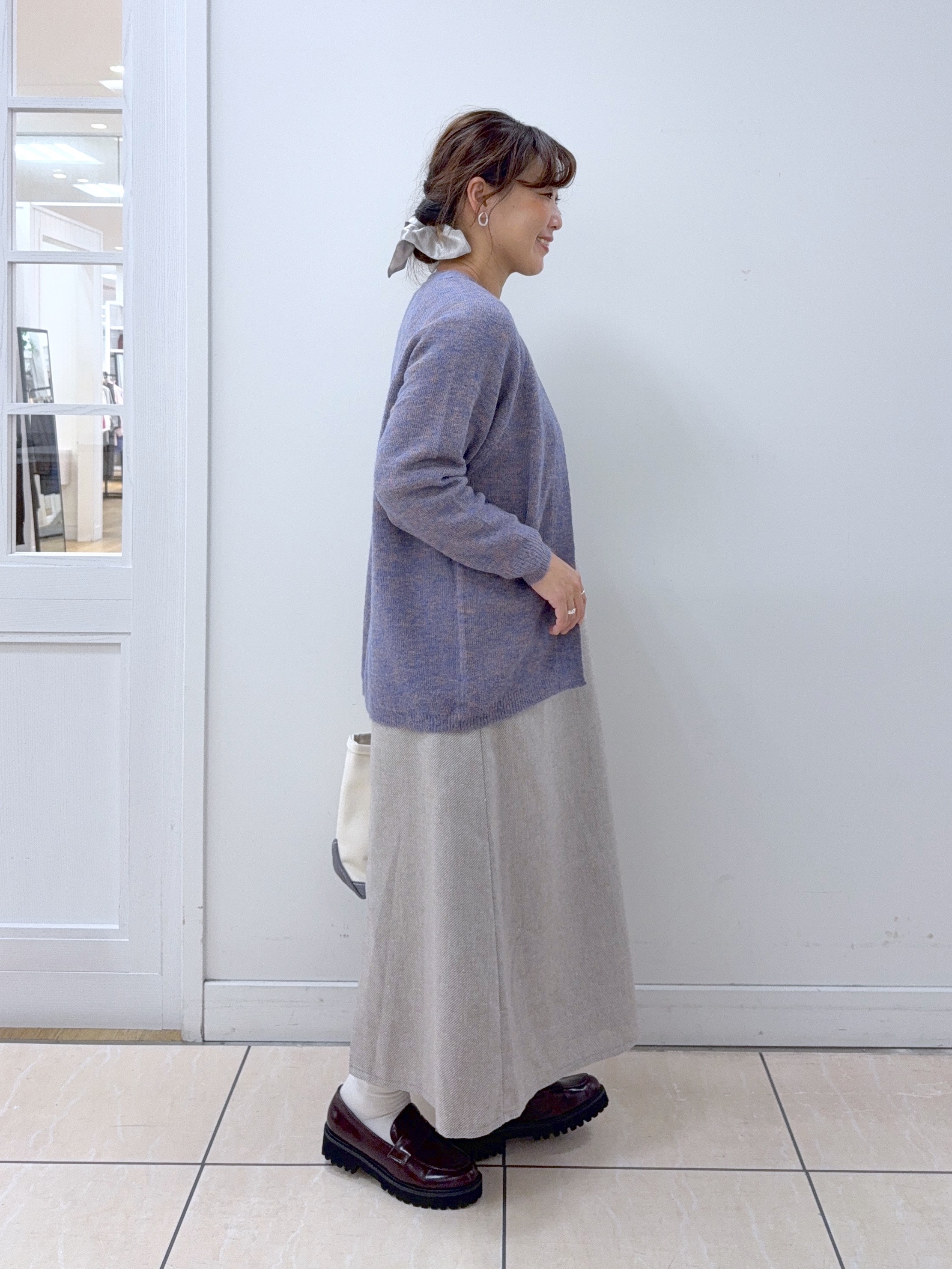Osawaさんの「Dessin｜【洗える】モヘアブレンドニット ボタンレスカーディガン」を使ったコーディネート