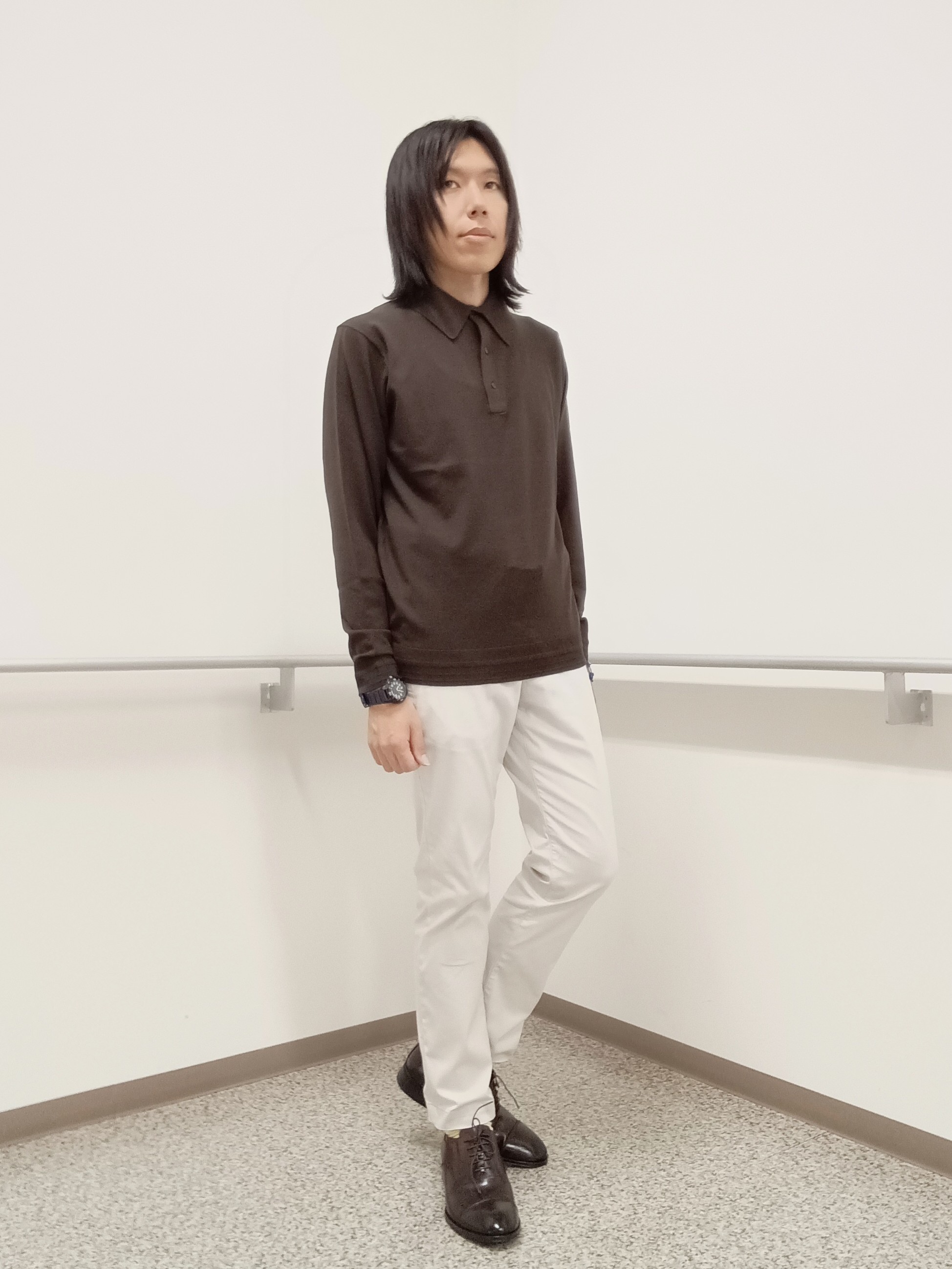 moritaさんの「TAKEO KIKUCHI｜【360&deg;ストレッチ／軽量】None Of Stress ライト ジャケット（セットアップ対応）」を使ったコーディネート