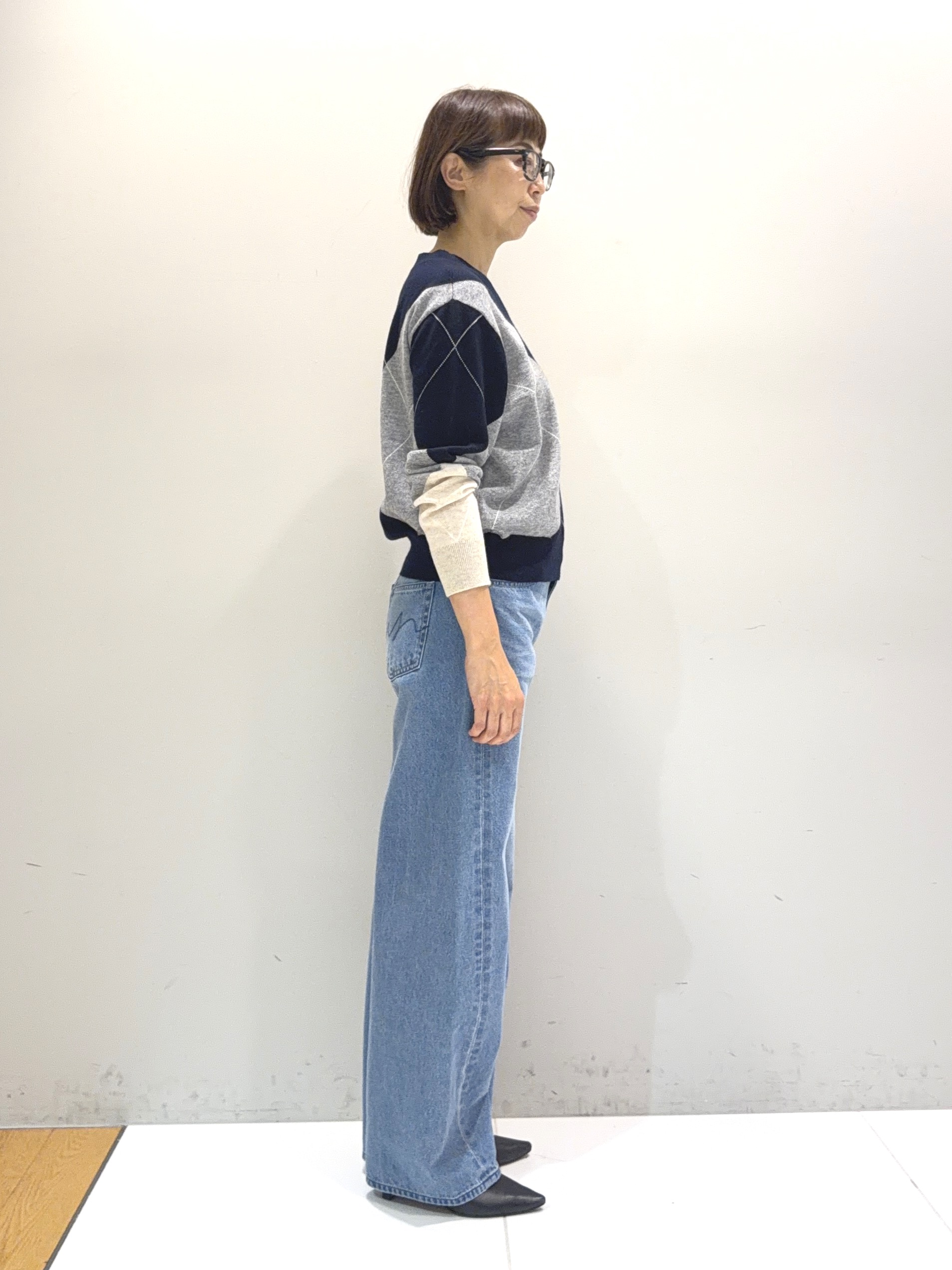 murayamaさんの「INDIVI｜【新作登場！】カーブシルエットデニム」を使ったコーディネート