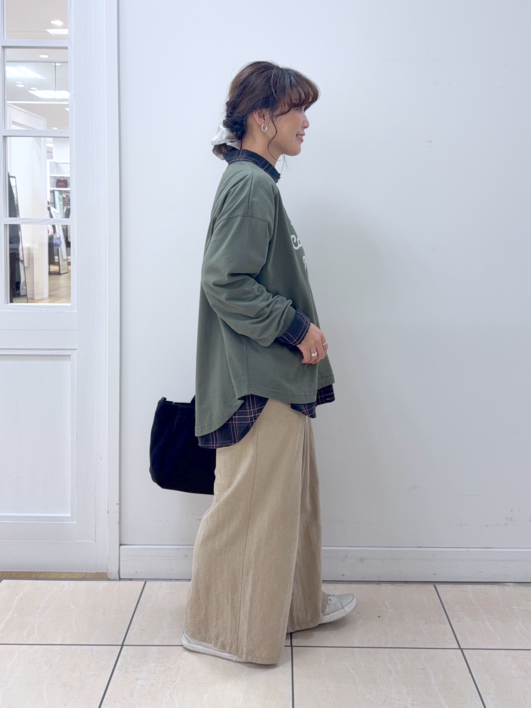 Osawaさんの「Dessin｜【洗える】オーガニックコットン ロングスリーブTシャツ」を使ったコーディネート