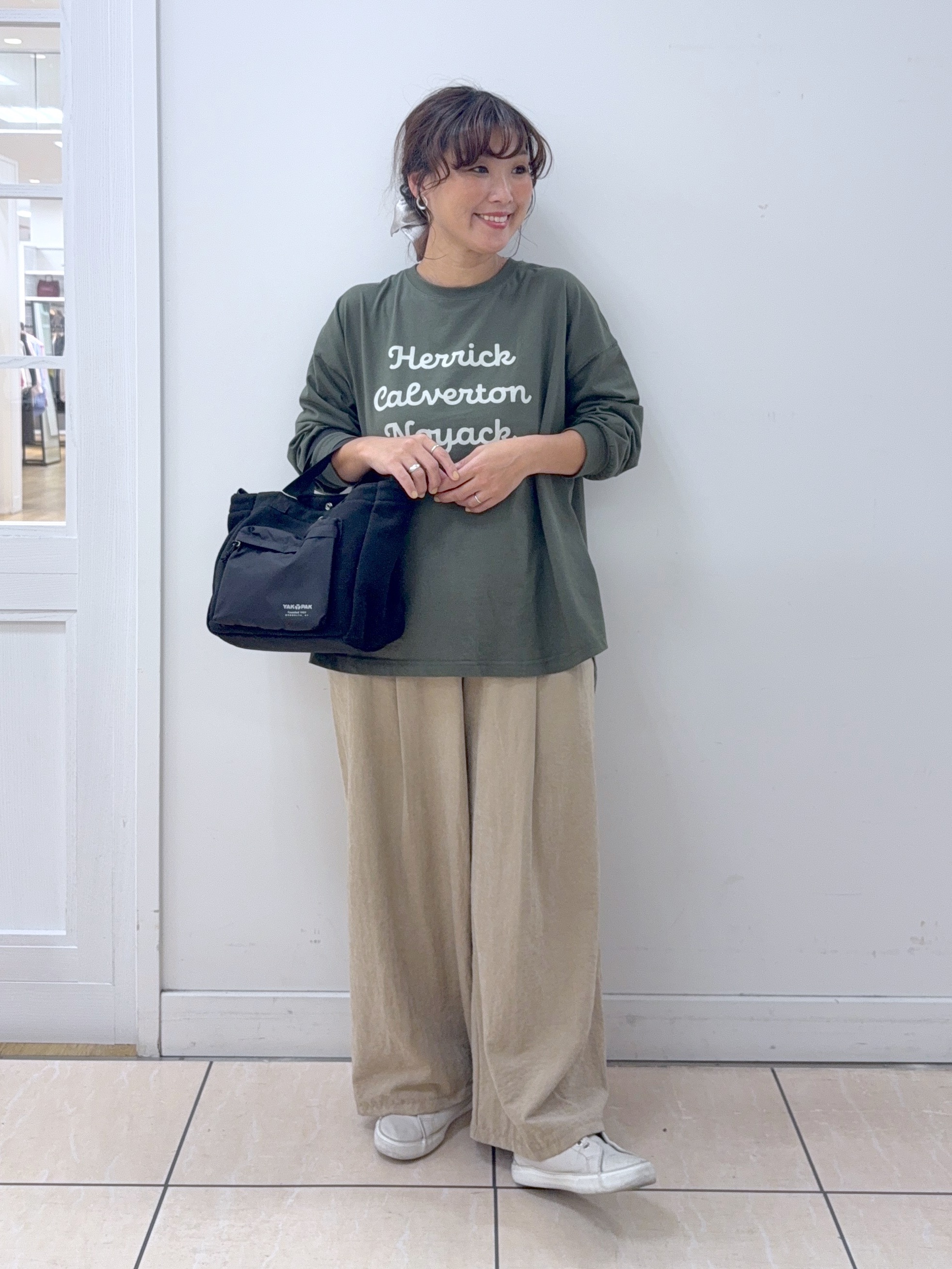Osawaさんの「Dessin｜【洗える】オーガニックコットン ロングスリーブTシャツ」を使ったコーディネート
